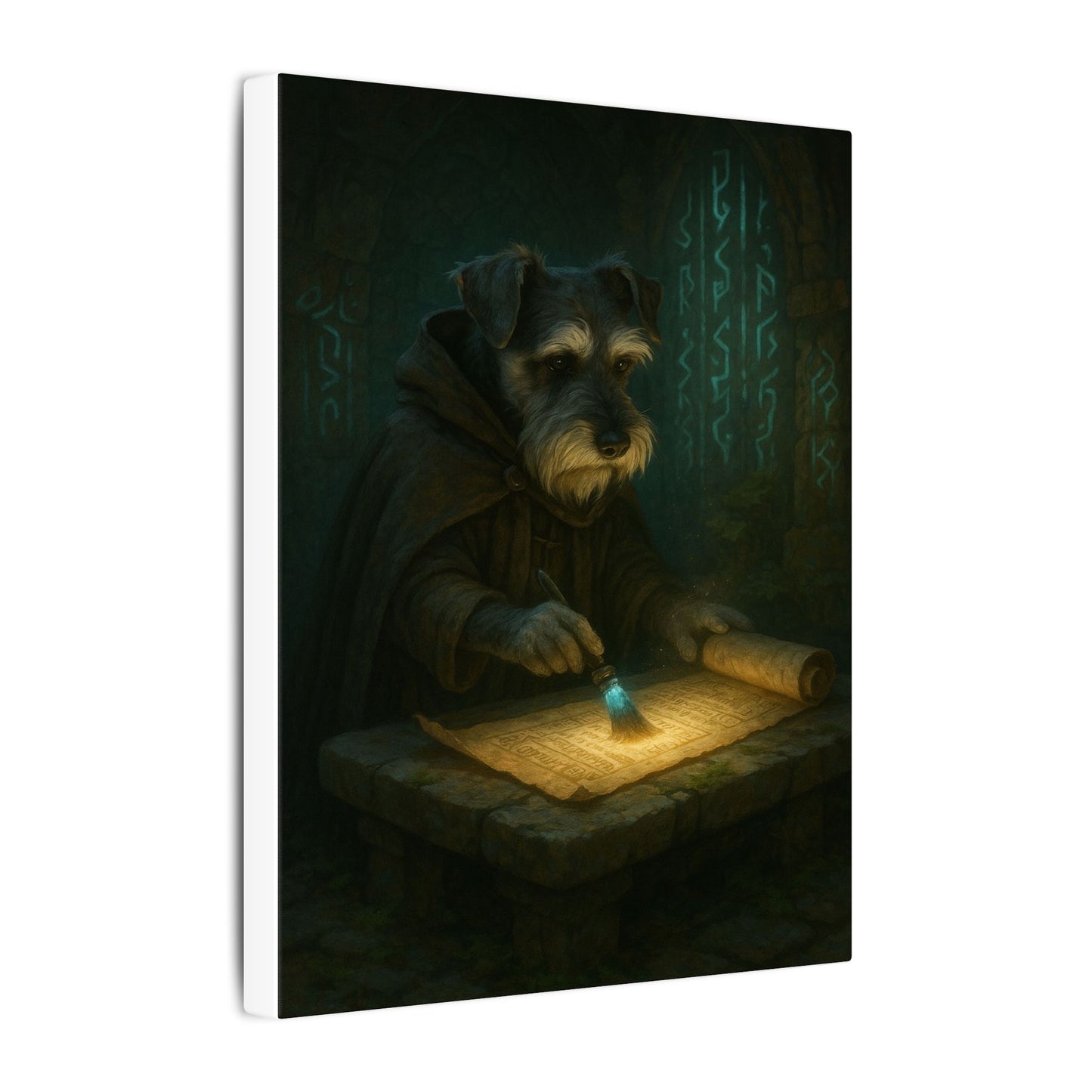 The Mystic Scribe-Fantasy Dog Portraits - Fantasy Dog Portraits