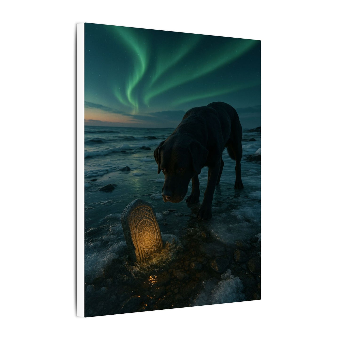 Whispers of the Northern Lights-Fantasy Dog Portraits - Fantasy Dog Portraits