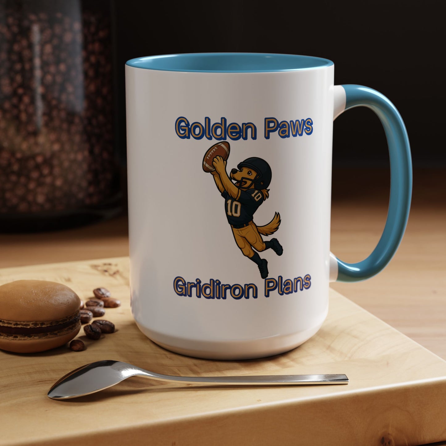 Golden Retriever Football Hero-Fantasy Dog Portraits