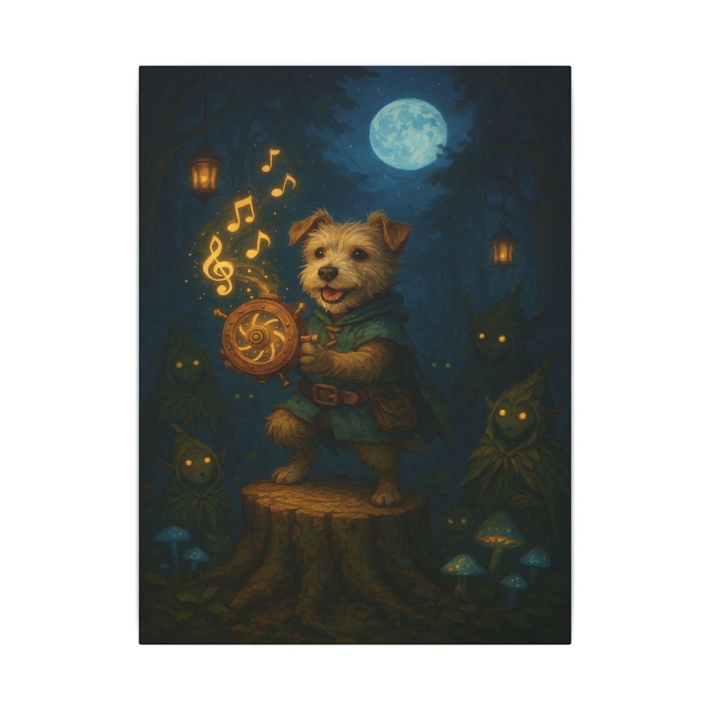 Moonlit Maestro-Fantasy Dog Portraits - Fantasy Dog Portraits