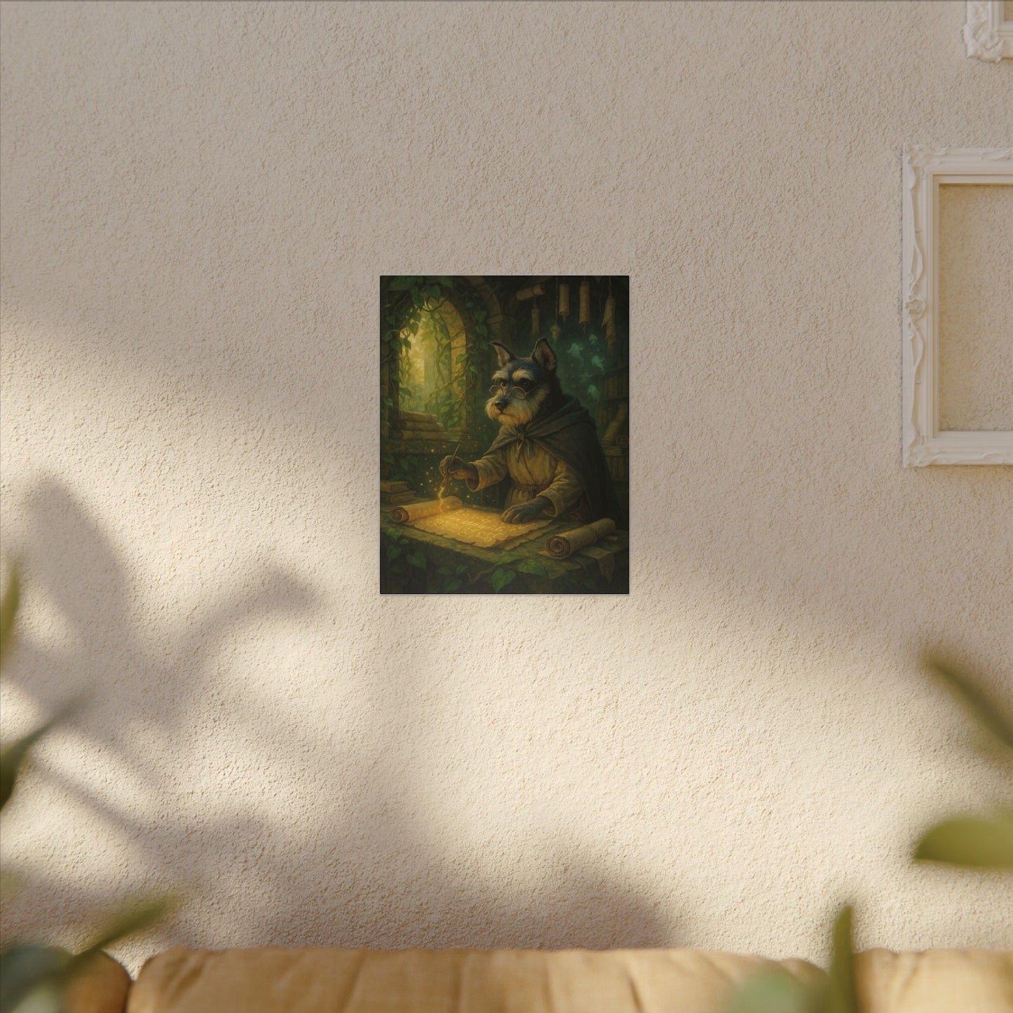 Canine Scholar's Mystical Scroll-Fantasy Dog Portraits - Fantasy Dog Portraits