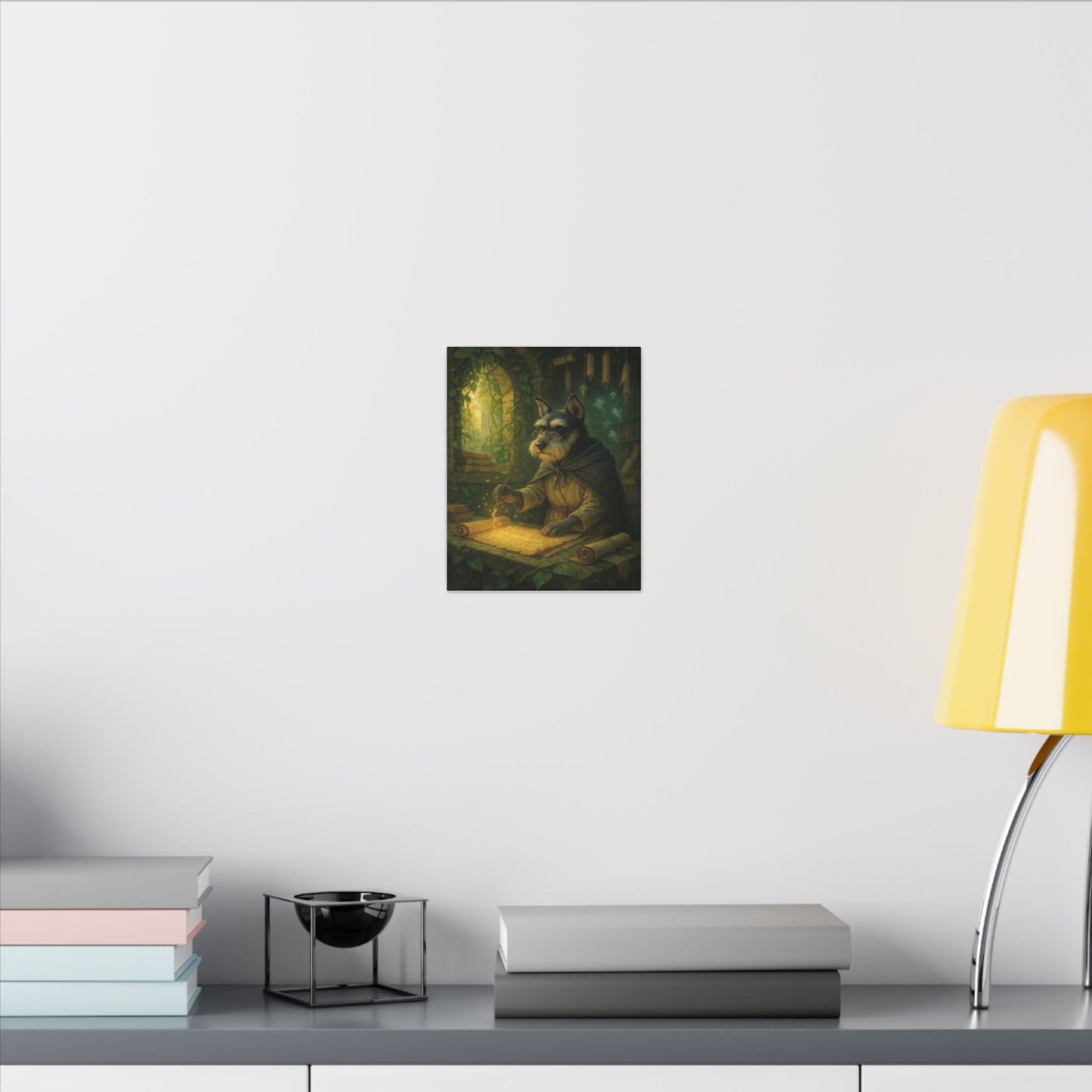Canine Scholar's Mystical Scroll-Fantasy Dog Portraits - Fantasy Dog Portraits