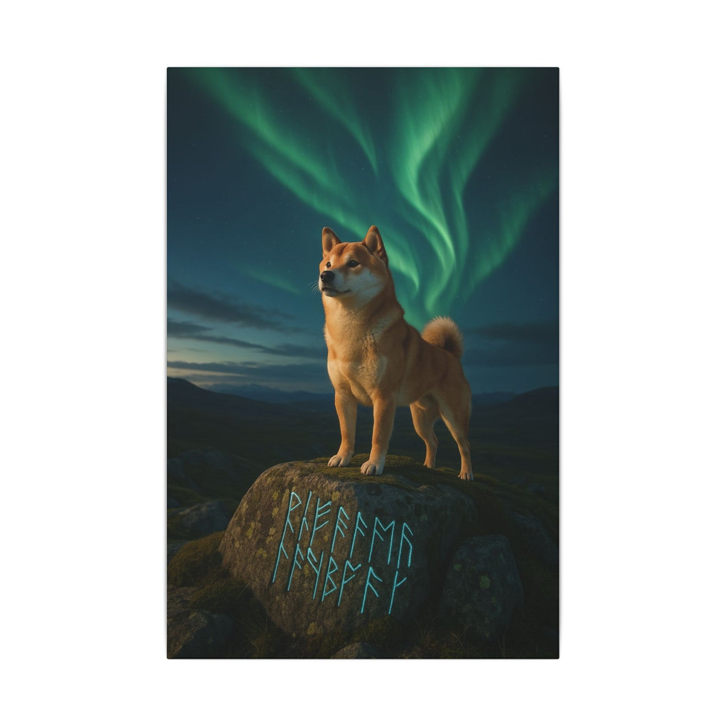 Guardian of the Northern Lights-Fantasy Dog Portraits - Fantasy Dog Portraits