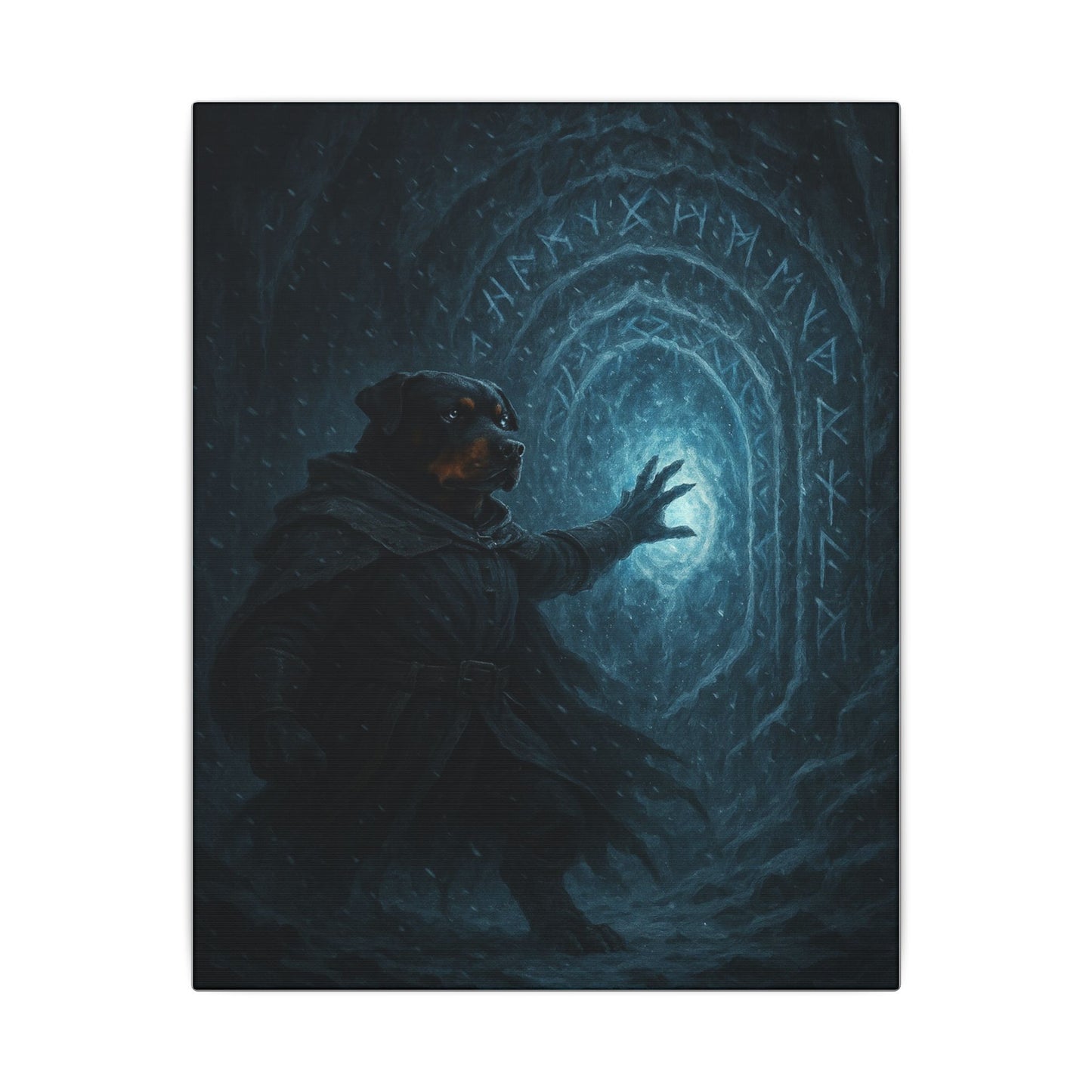 Threshold of Frost-Fantasy Dog Portraits - Fantasy Dog Portraits