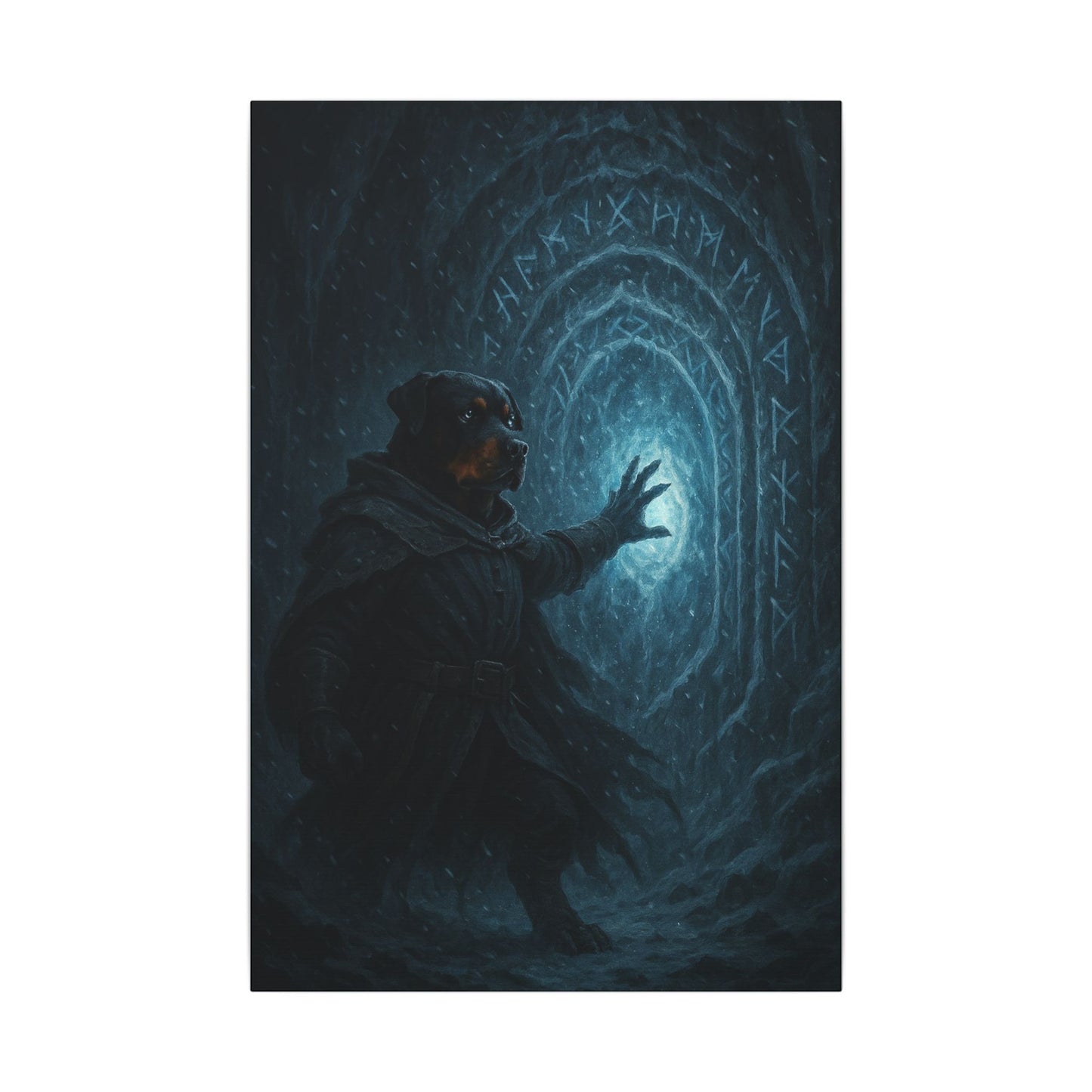 Threshold of Frost-Fantasy Dog Portraits - Fantasy Dog Portraits