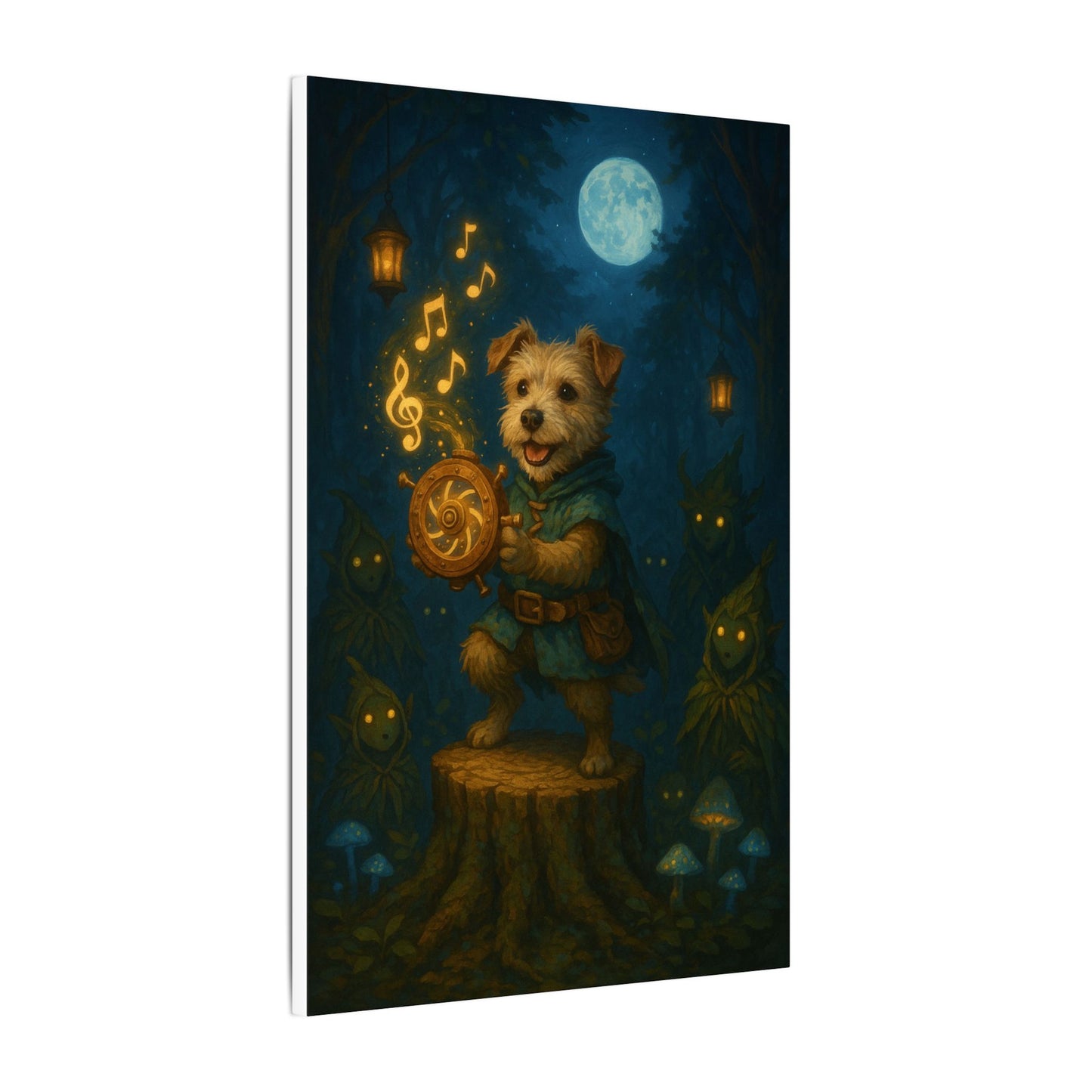 Moonlit Maestro-Fantasy Dog Portraits - Fantasy Dog Portraits