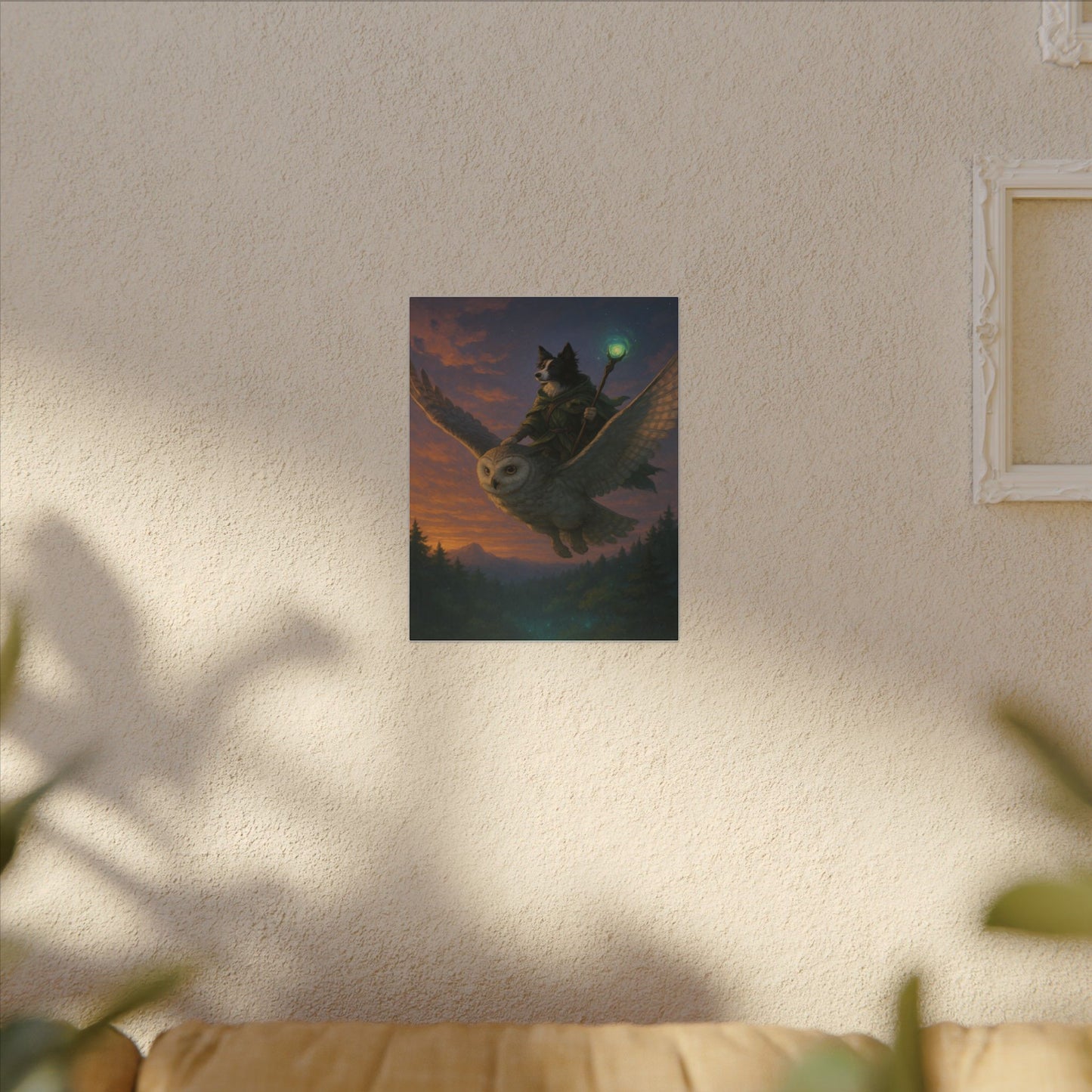 Twilight Wizard's Journey-Fantasy Dog Portraits - Fantasy Dog Portraits