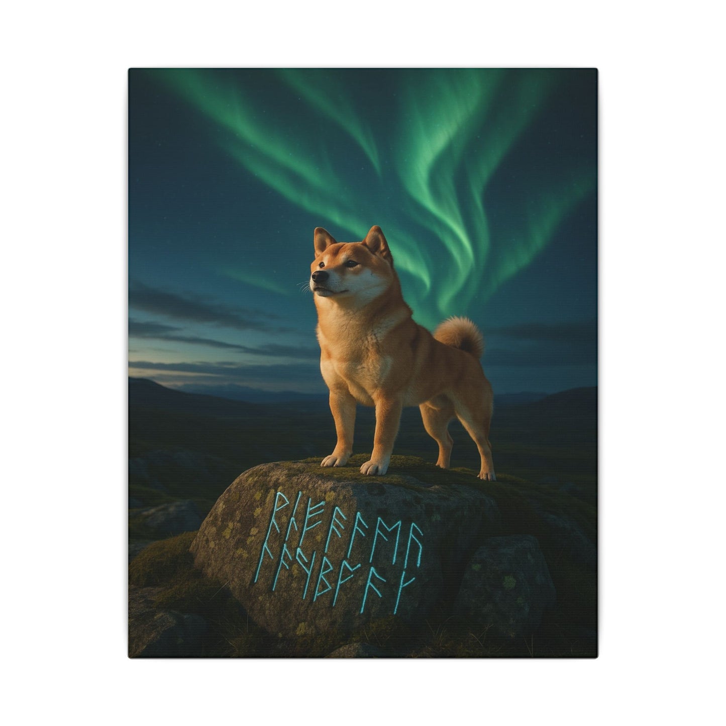 Guardian of the Northern Lights-Fantasy Dog Portraits - Fantasy Dog Portraits