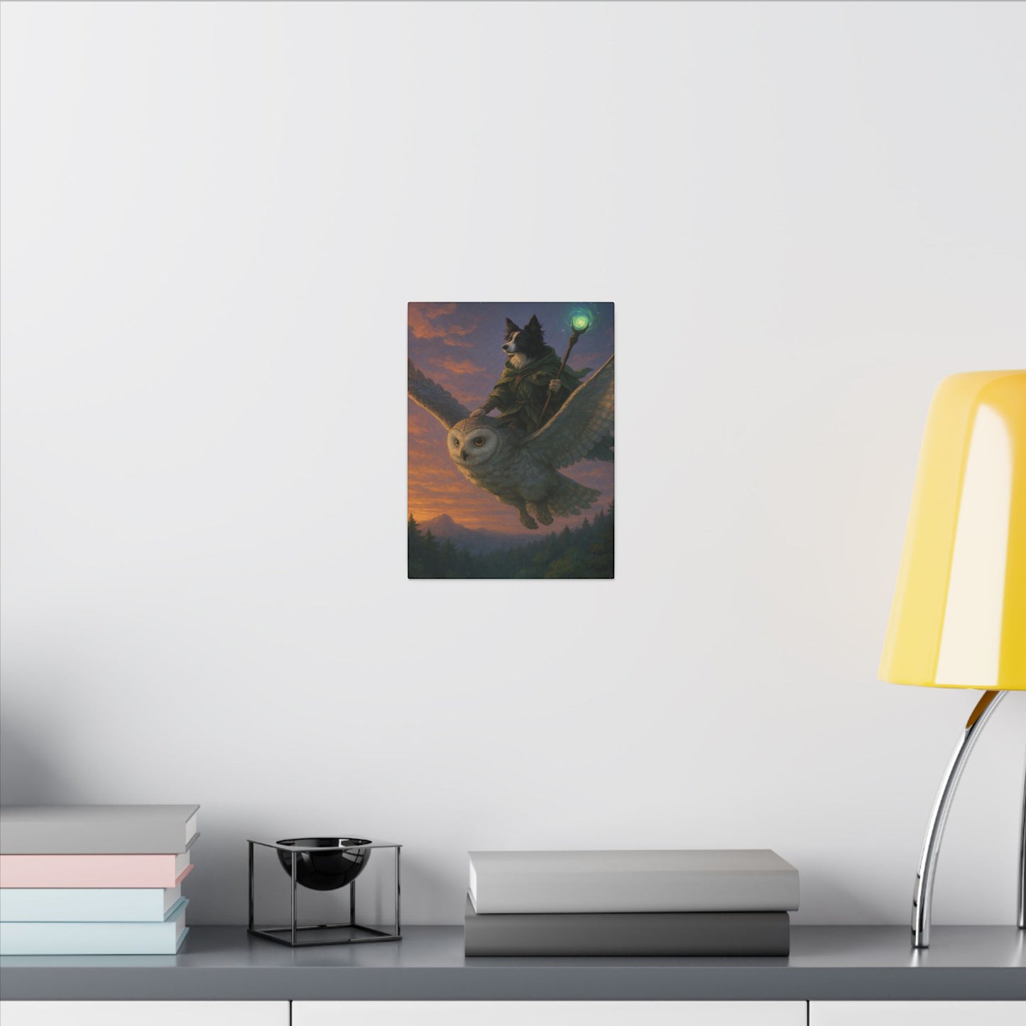 Twilight Wizard's Journey-Fantasy Dog Portraits - Fantasy Dog Portraits