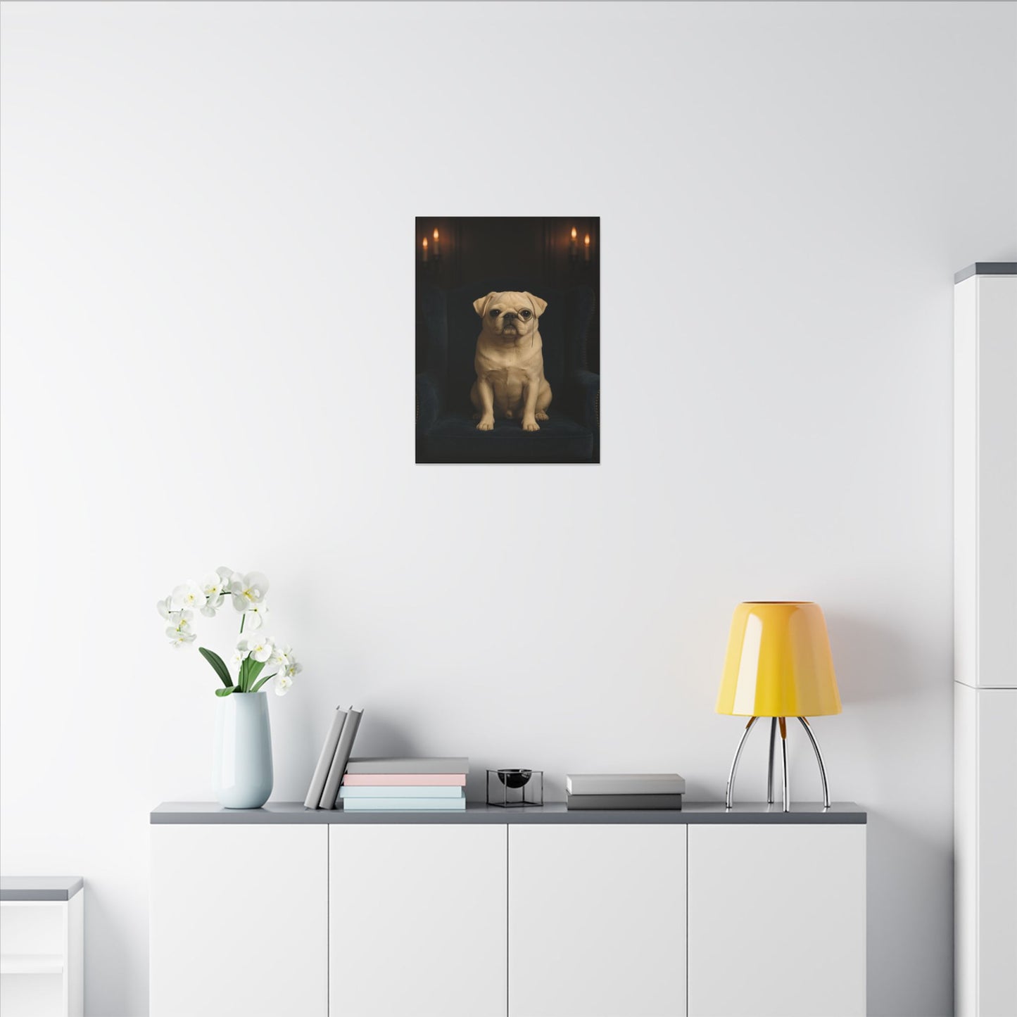 Sophisticated Pug-Fantasy Dog Portraits - Fantasy Dog Portraits