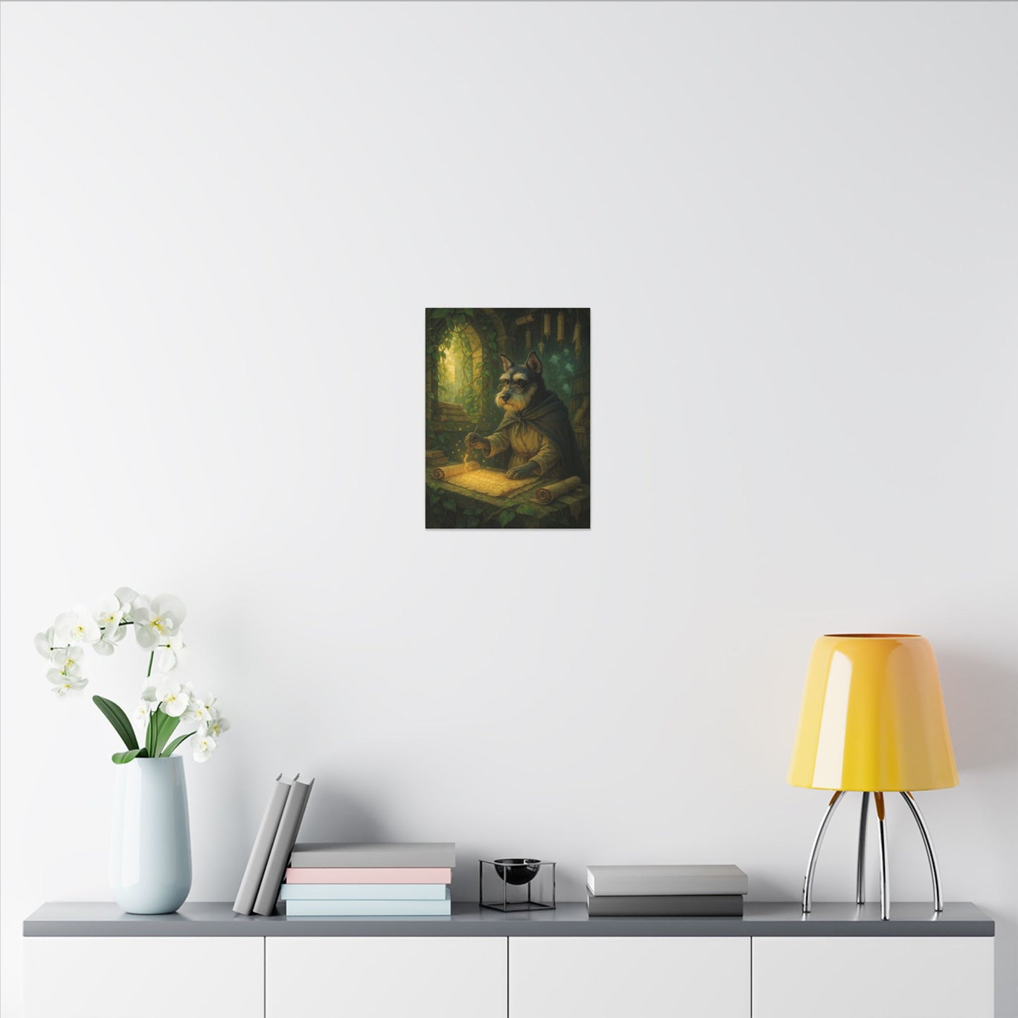 Canine Scholar's Mystical Scroll-Fantasy Dog Portraits - Fantasy Dog Portraits