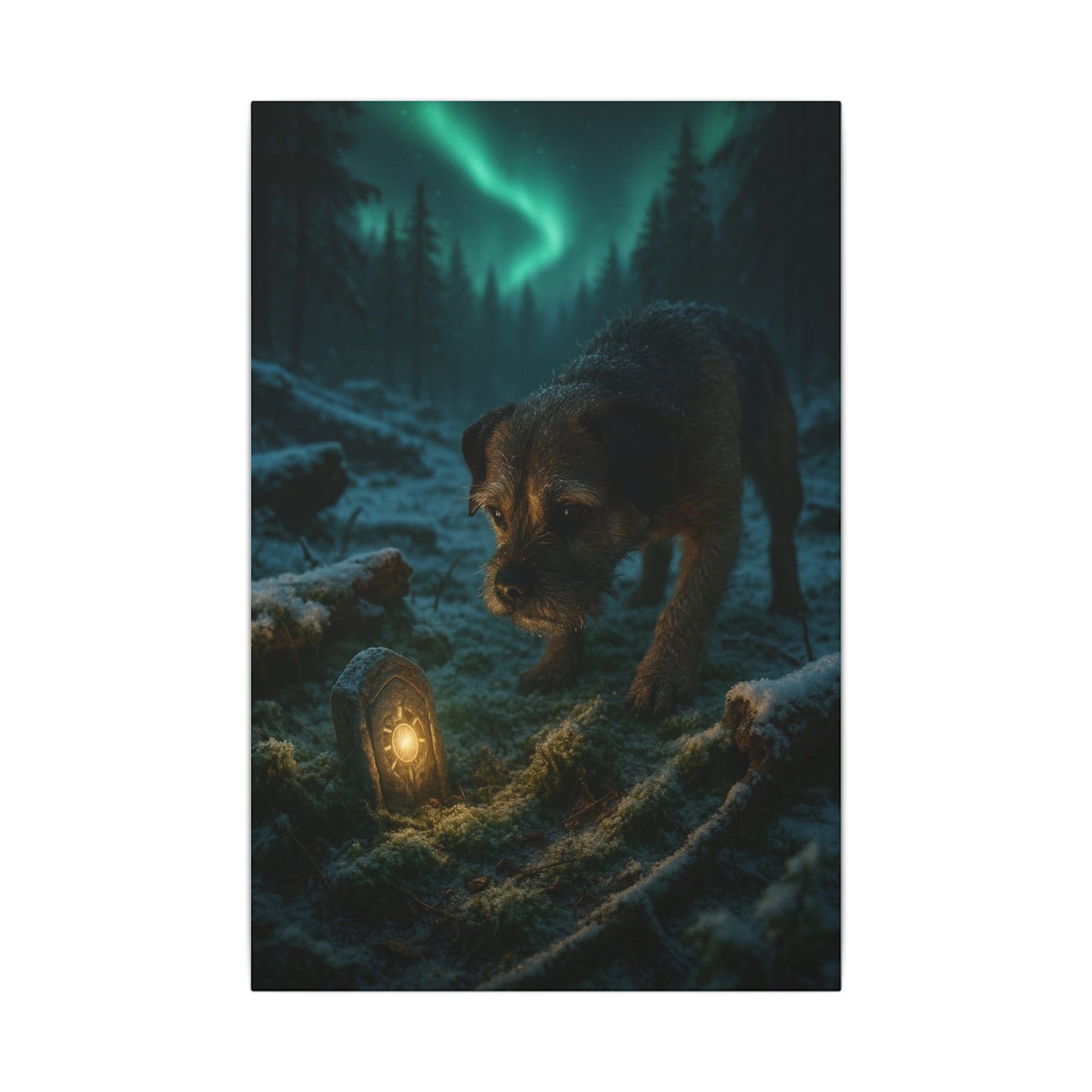 Guardian of the Frost-Fantasy Dog Portraits - Fantasy Dog Portraits