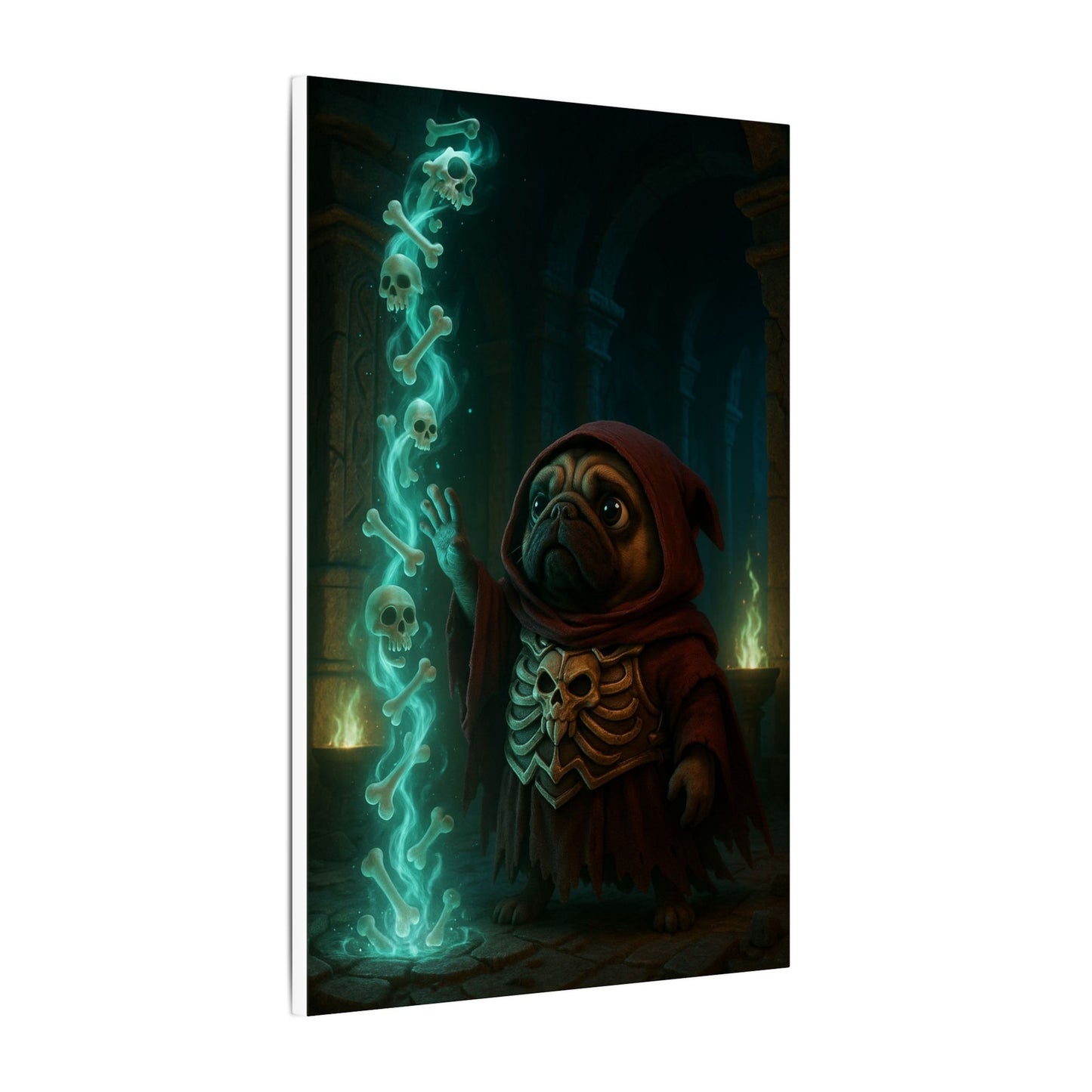 Pug Wizard's Arcane Realm-Fantasy Dog Portraits - Fantasy Dog Portraits