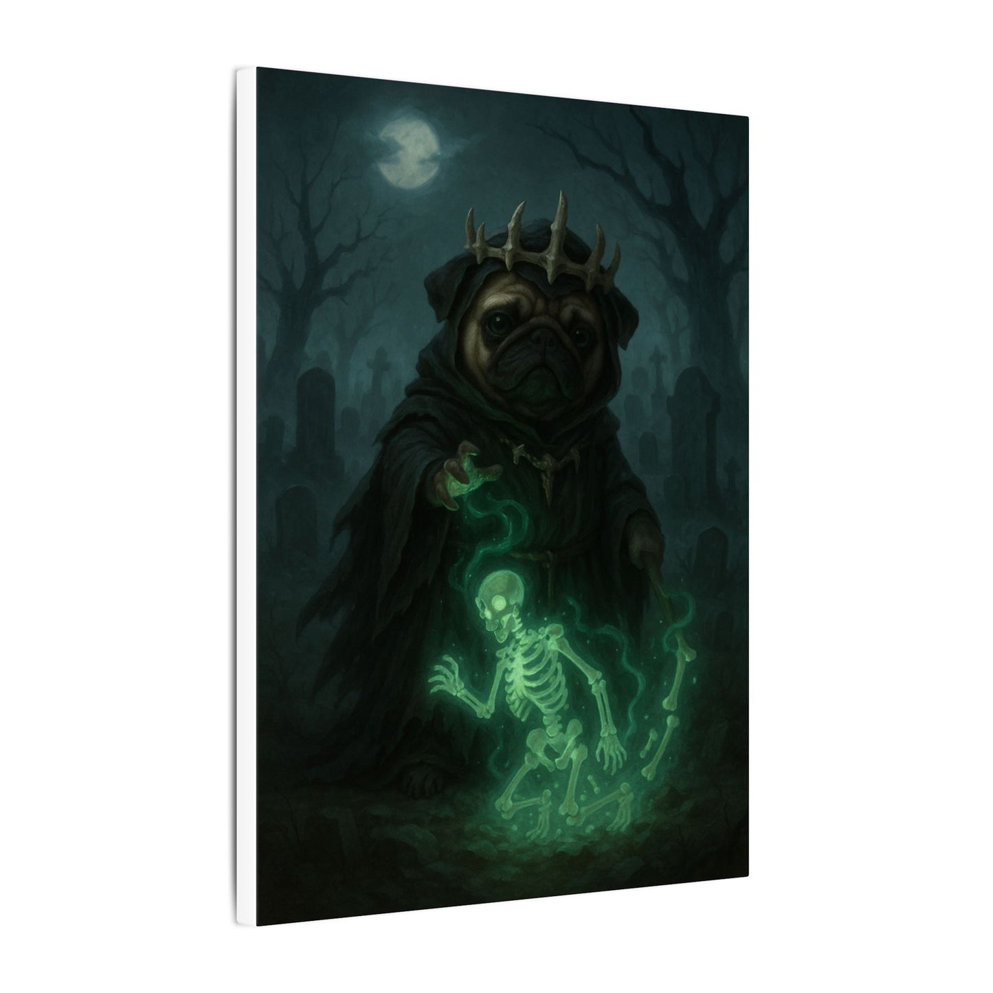 Pug of Shadows-Fantasy Dog Portraits - Fantasy Dog Portraits