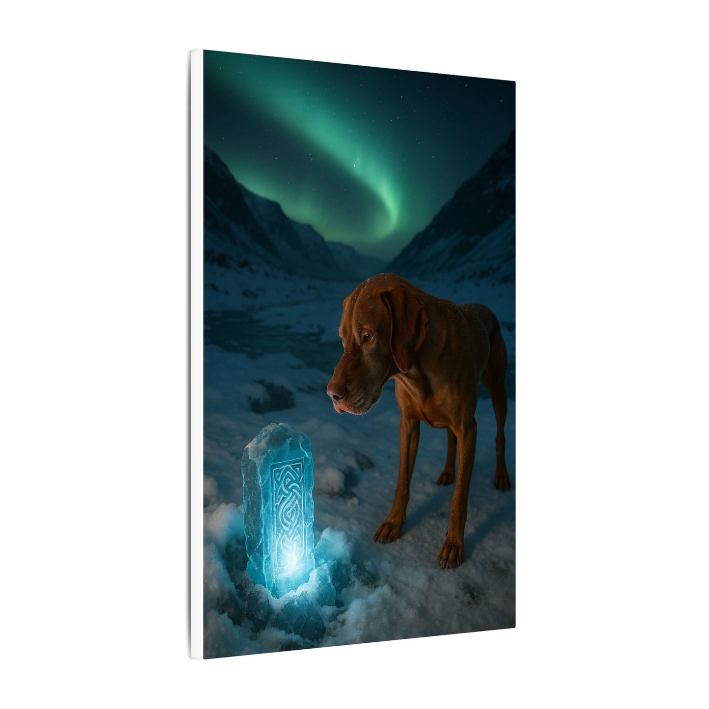 Guardian of the Arctic Monolith-Fantasy Dog Portraits - Fantasy Dog Portraits