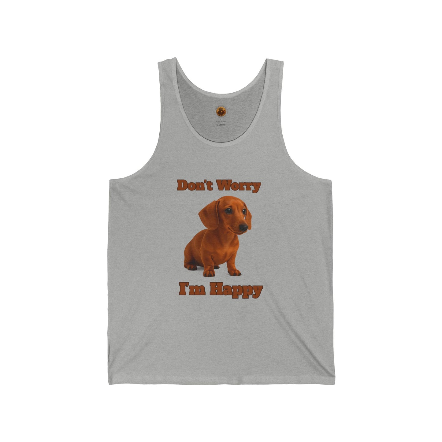 Don't Worry Unisex Jersey Tank - Fantasy Dog Portraits
