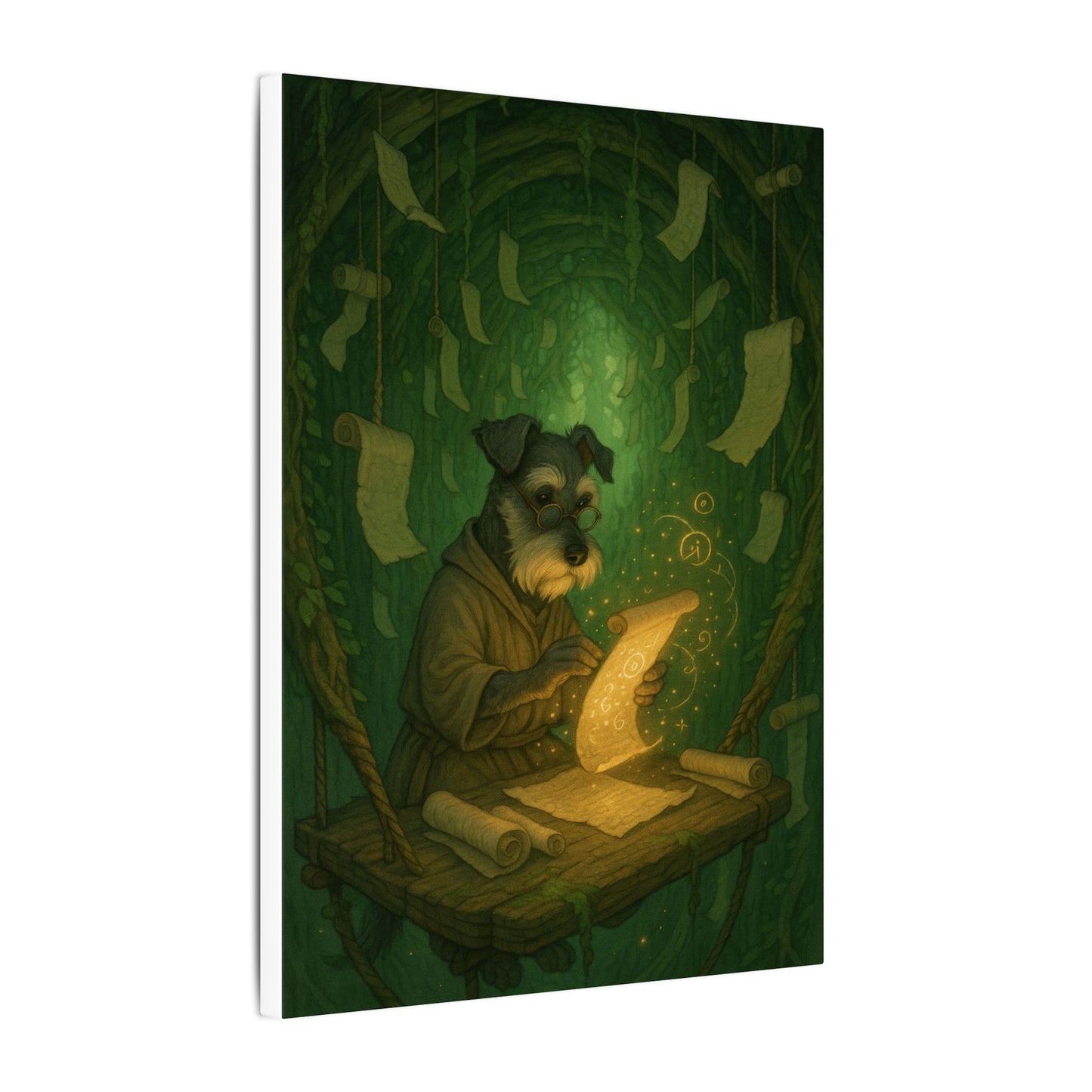 Canine Scholar-Fantasy Dog Portraits - Fantasy Dog Portraits