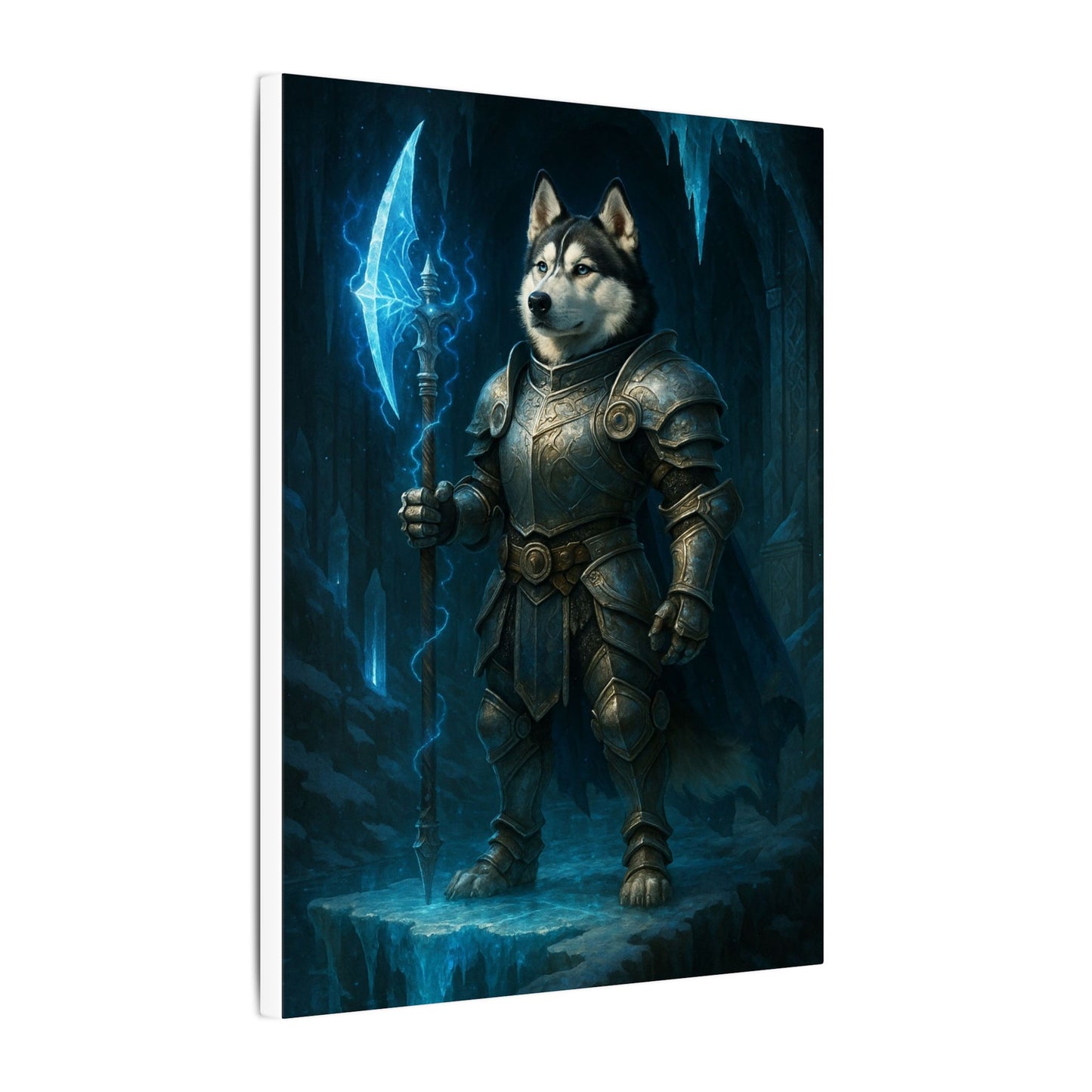 Frozen Warrior-Fantasy Dog Portraits - Fantasy Dog Portraits