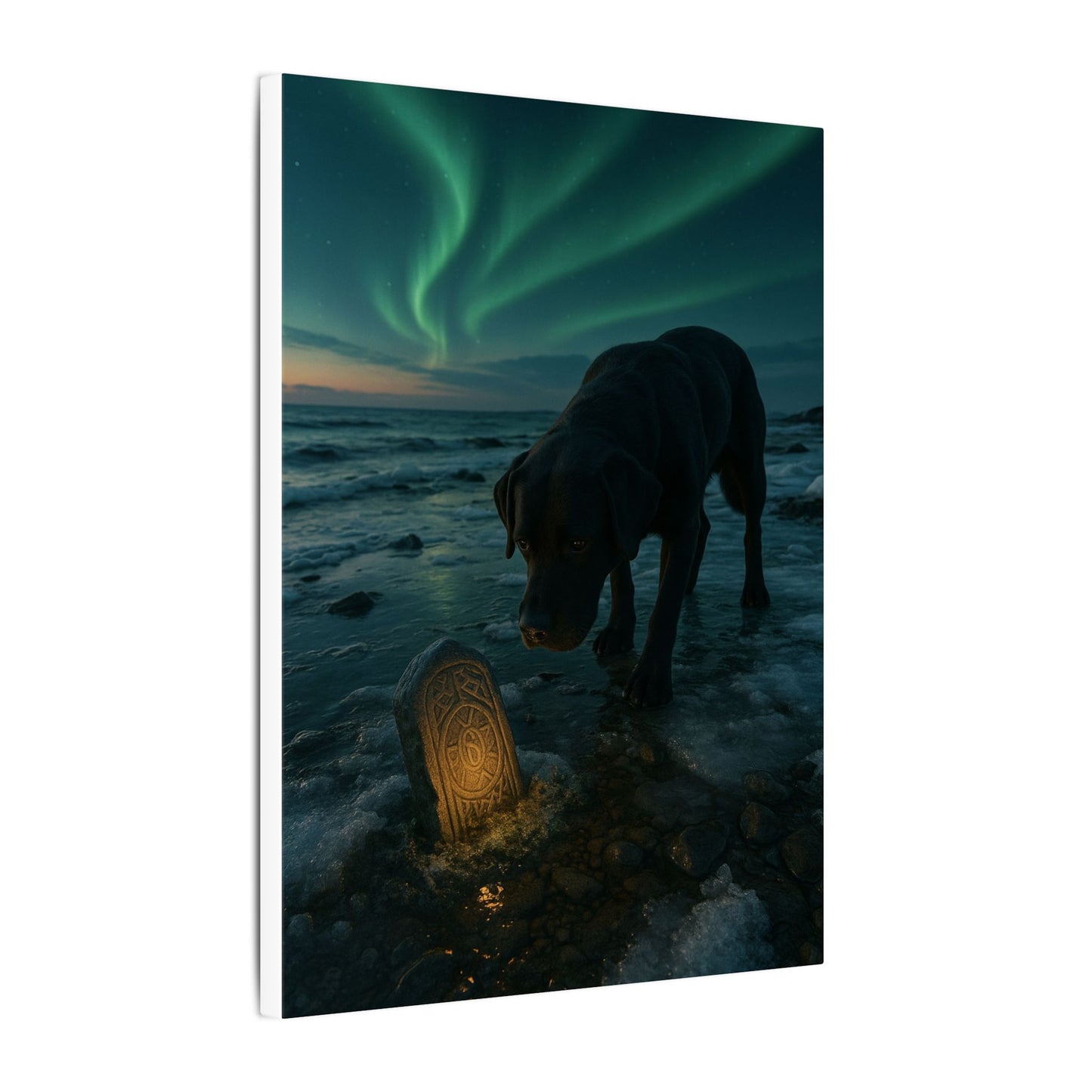 Whispers of the Northern Lights-Fantasy Dog Portraits - Fantasy Dog Portraits