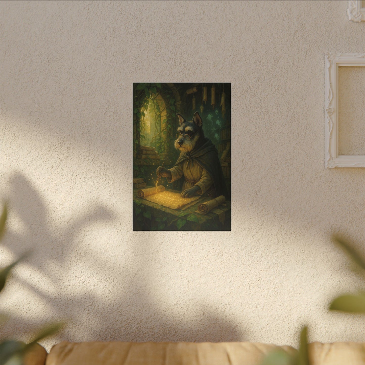 Canine Scholar's Mystical Scroll-Fantasy Dog Portraits - Fantasy Dog Portraits