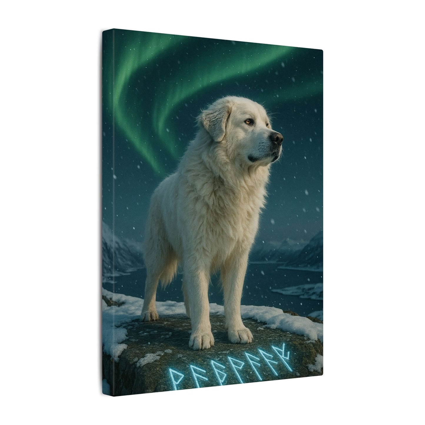Guardian of the Aurora-Fantasy Dog Portraits - Fantasy Dog Portraits