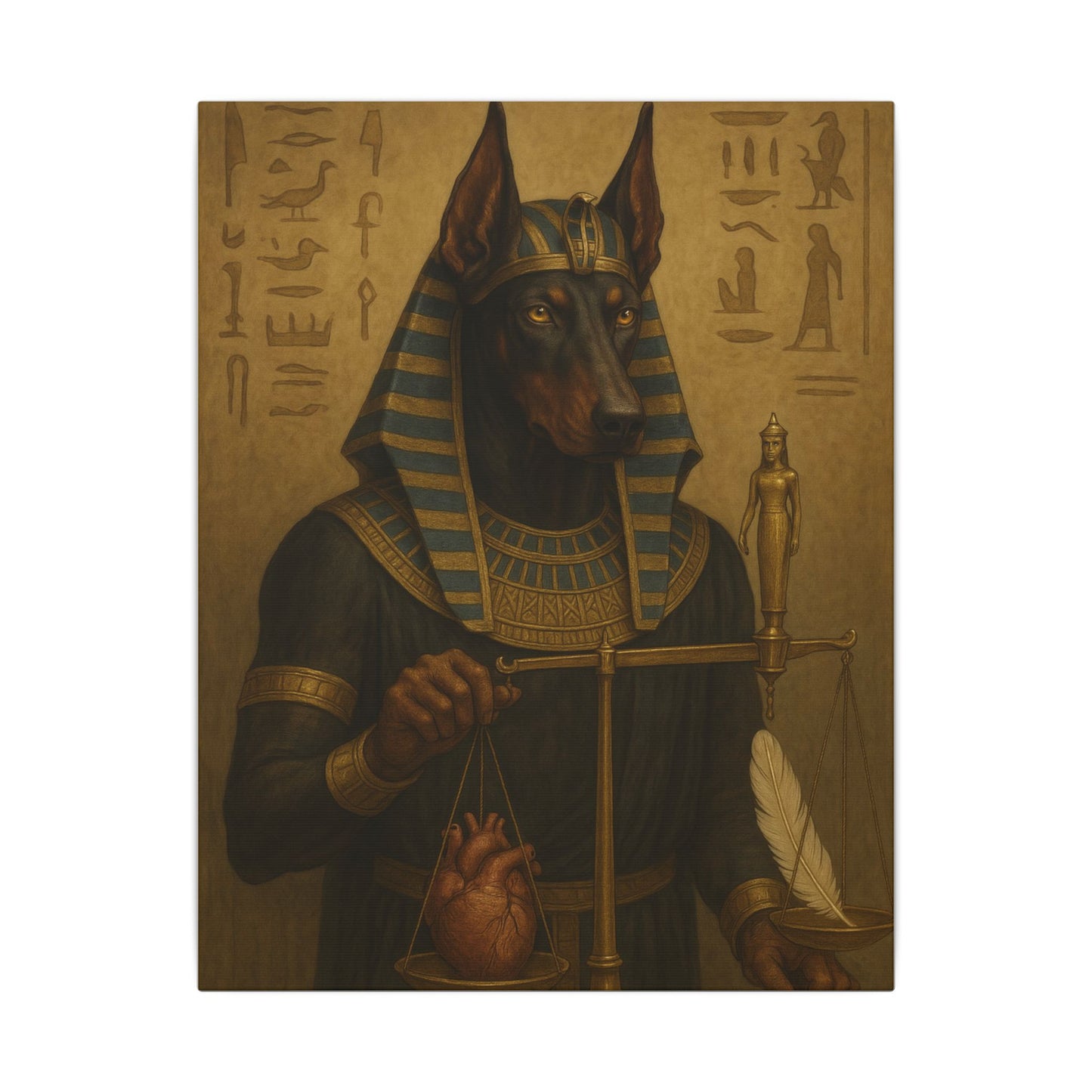 Anubis: Scales of Eternal Judgment-Fantasy Dog Portraits - Fantasy Dog Portraits