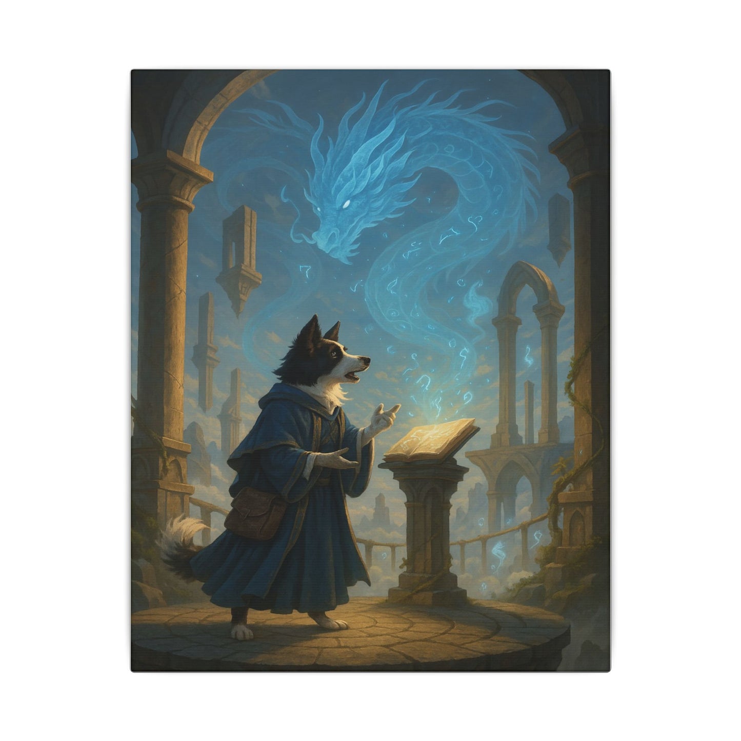 Mystic Canine Conjurer-Fantasy Dog Portraits - Fantasy Dog Portraits