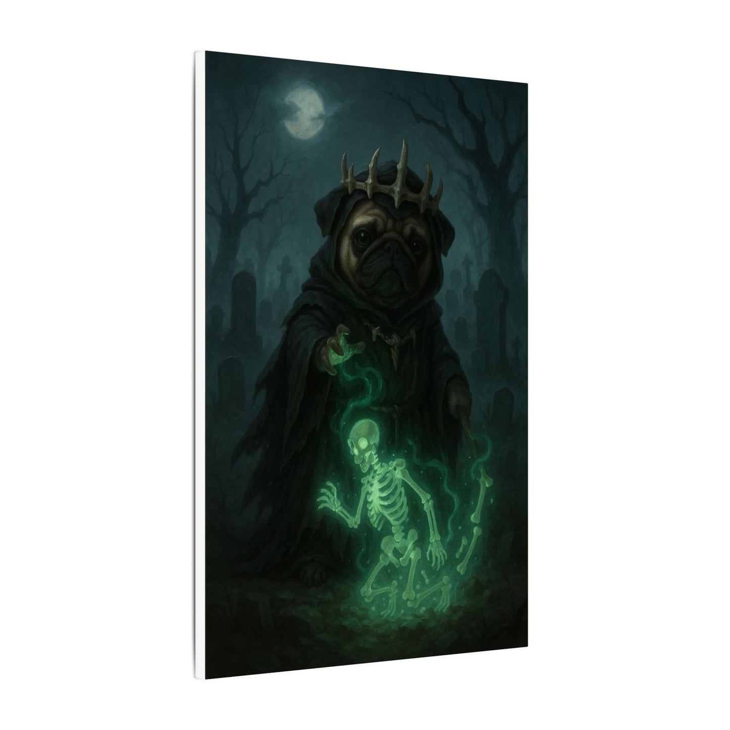 Pug of Shadows-Fantasy Dog Portraits - Fantasy Dog Portraits