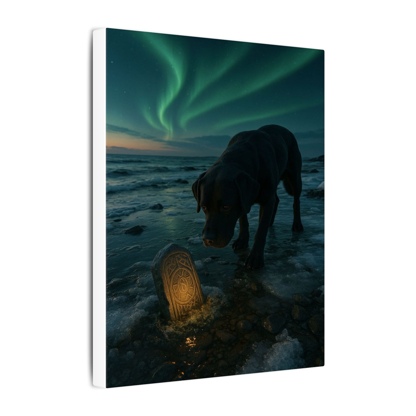 Whispers of the Northern Lights-Fantasy Dog Portraits - Fantasy Dog Portraits