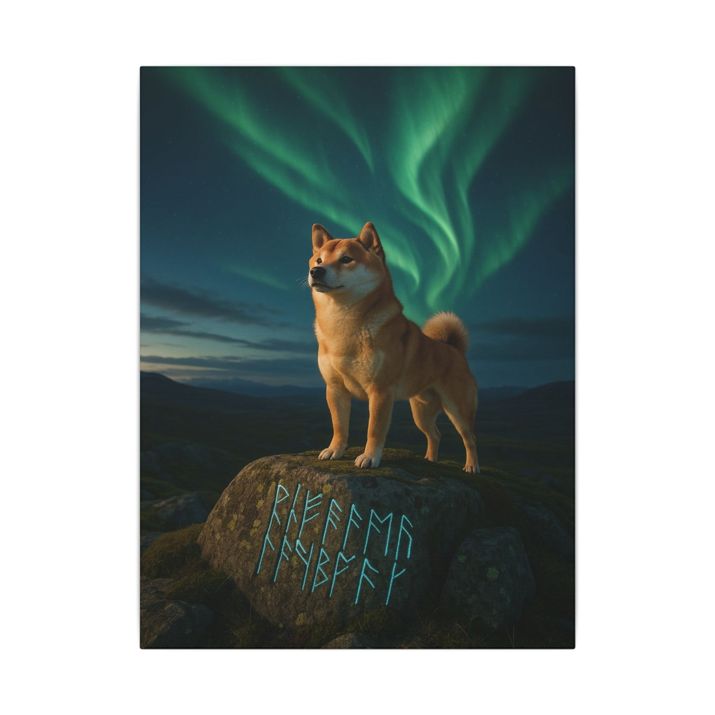 Guardian of the Northern Lights-Fantasy Dog Portraits - Fantasy Dog Portraits