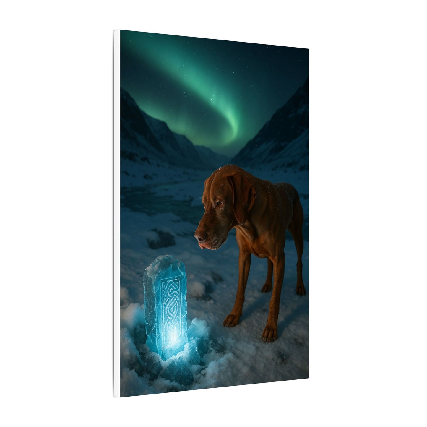 Guardian of the Arctic Monolith-Fantasy Dog Portraits - Fantasy Dog Portraits