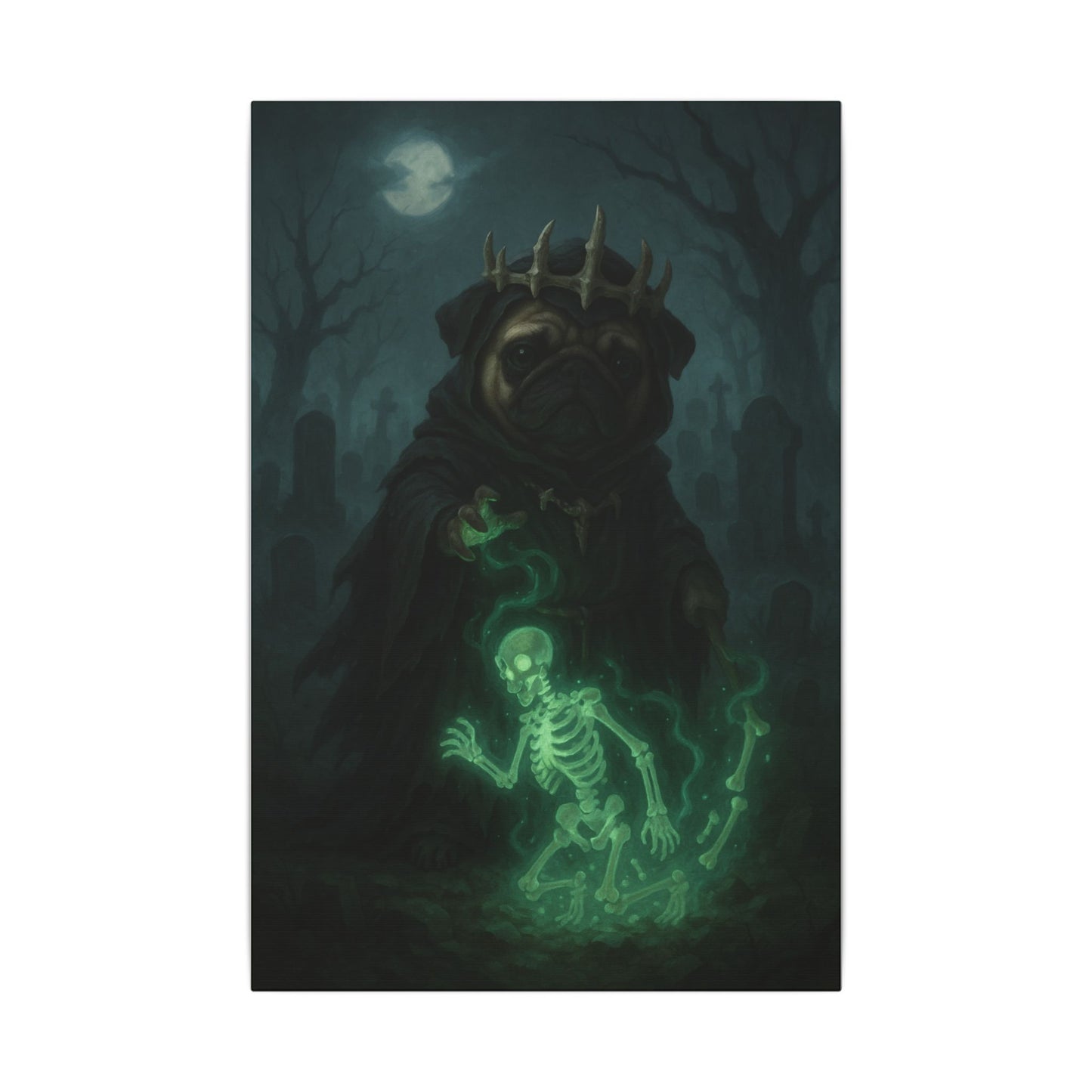 Pug of Shadows-Fantasy Dog Portraits - Fantasy Dog Portraits