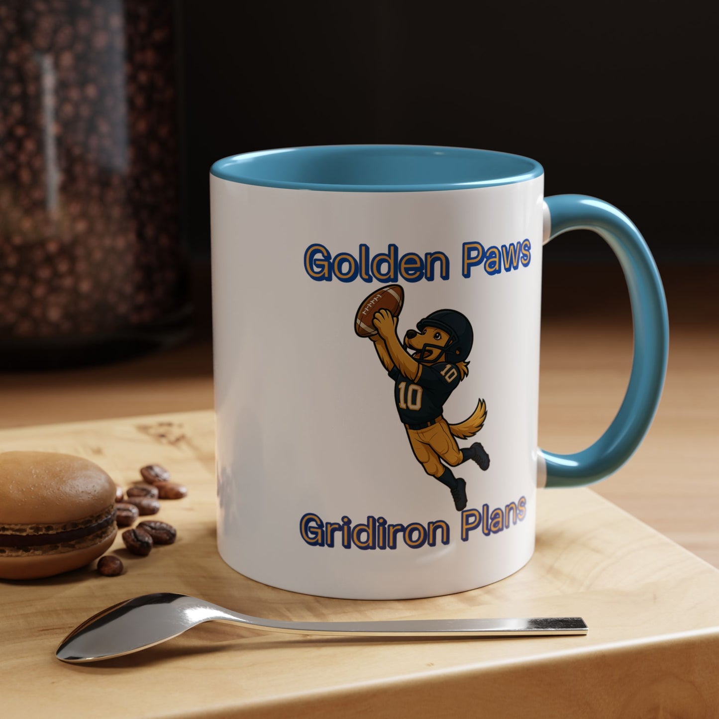 Golden Retriever Football Hero-Fantasy Dog Portraits