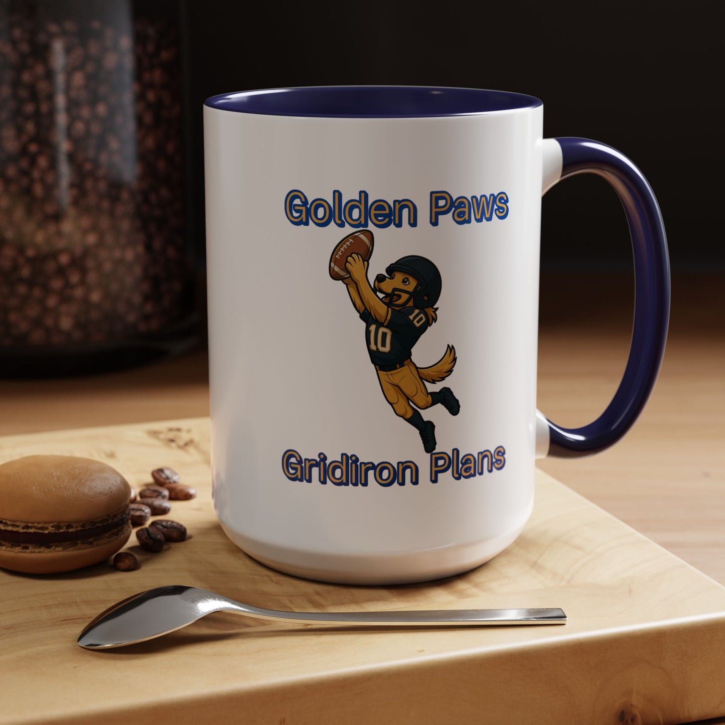 Golden Retriever Football Hero-Fantasy Dog Portraits