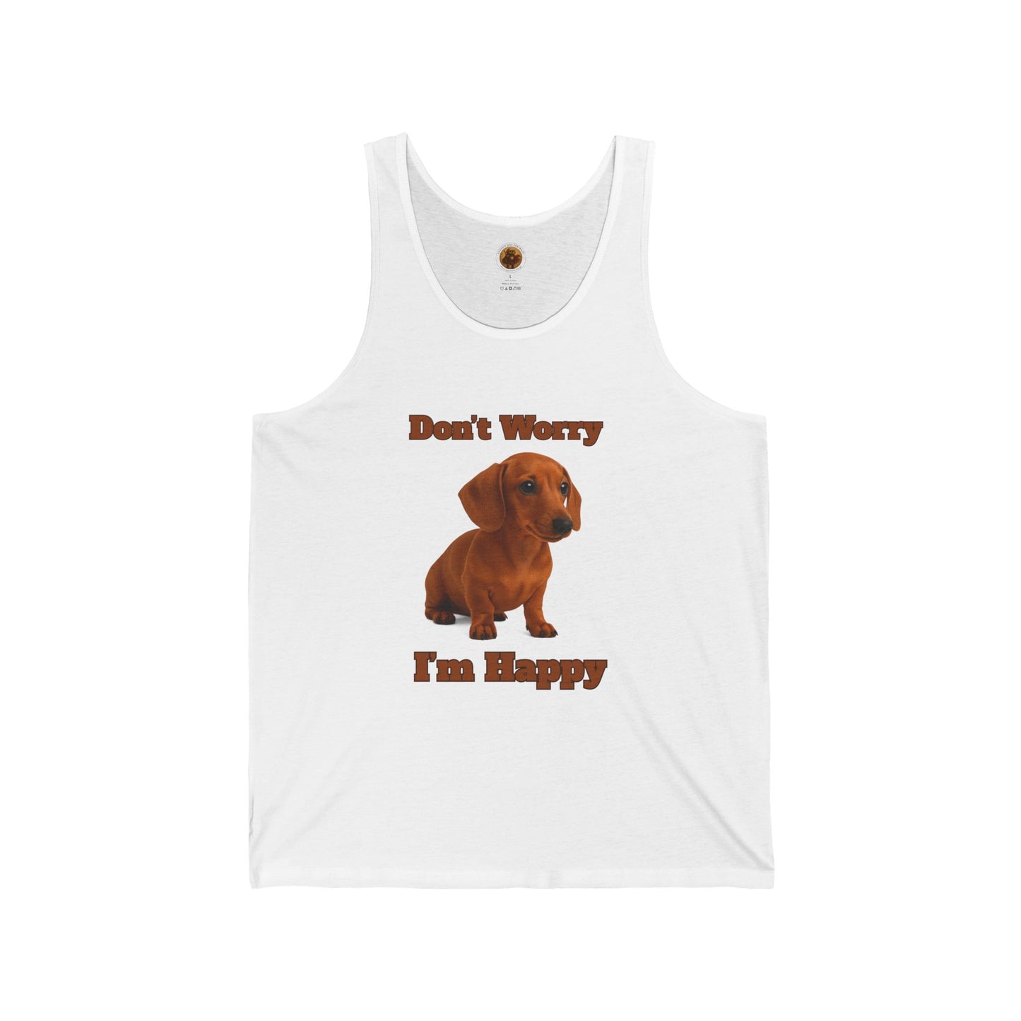 Don't Worry Unisex Jersey Tank - Fantasy Dog Portraits
