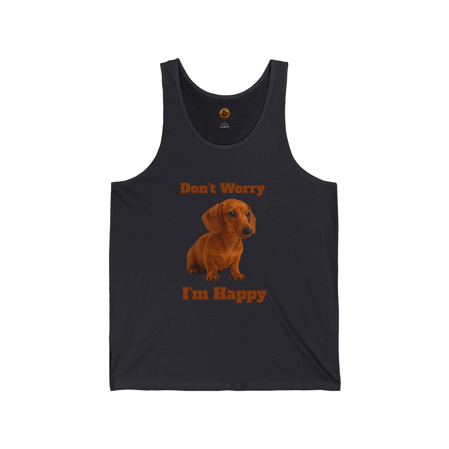 Don't Worry Unisex Jersey Tank - Fantasy Dog Portraits