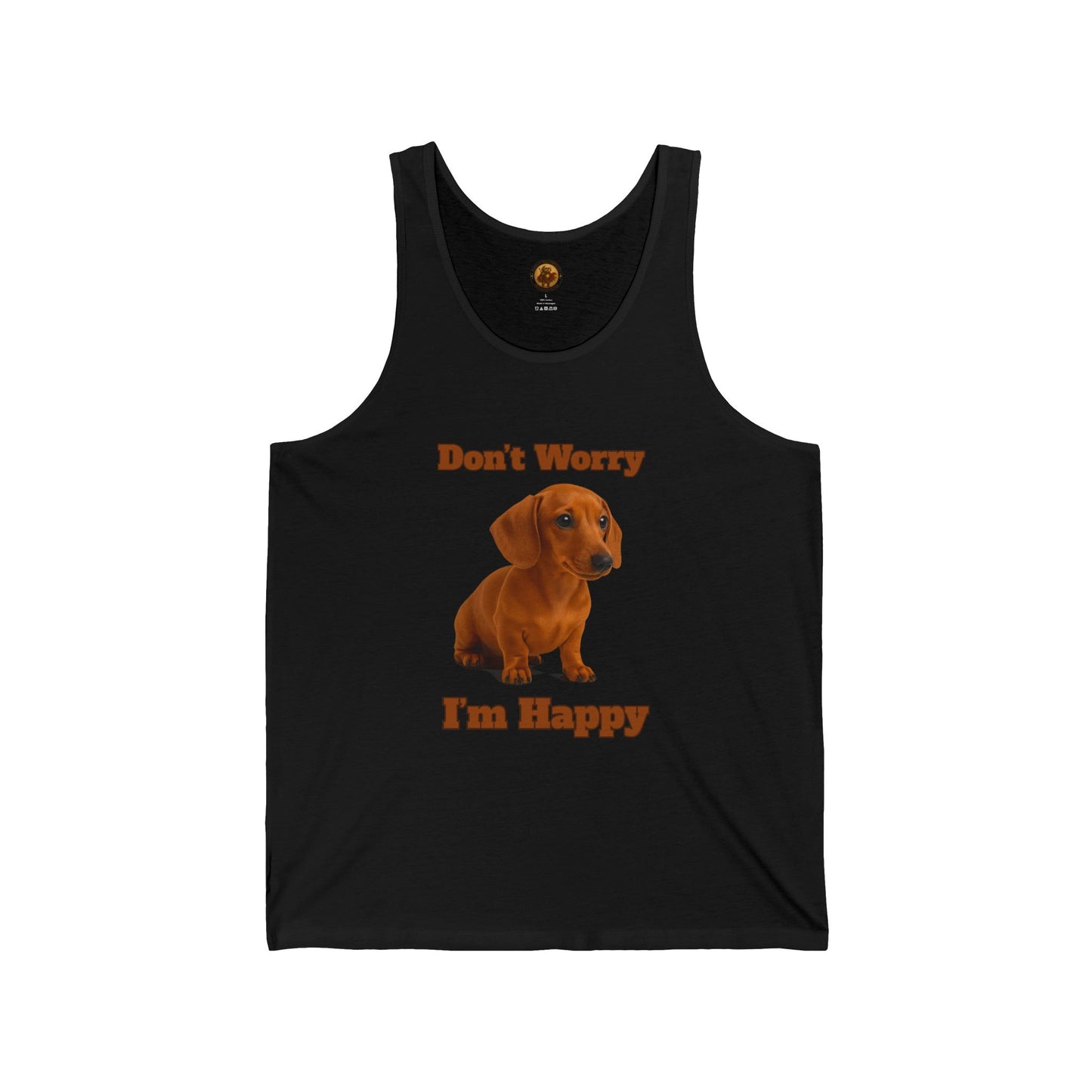 Don't Worry Unisex Jersey Tank - Fantasy Dog Portraits