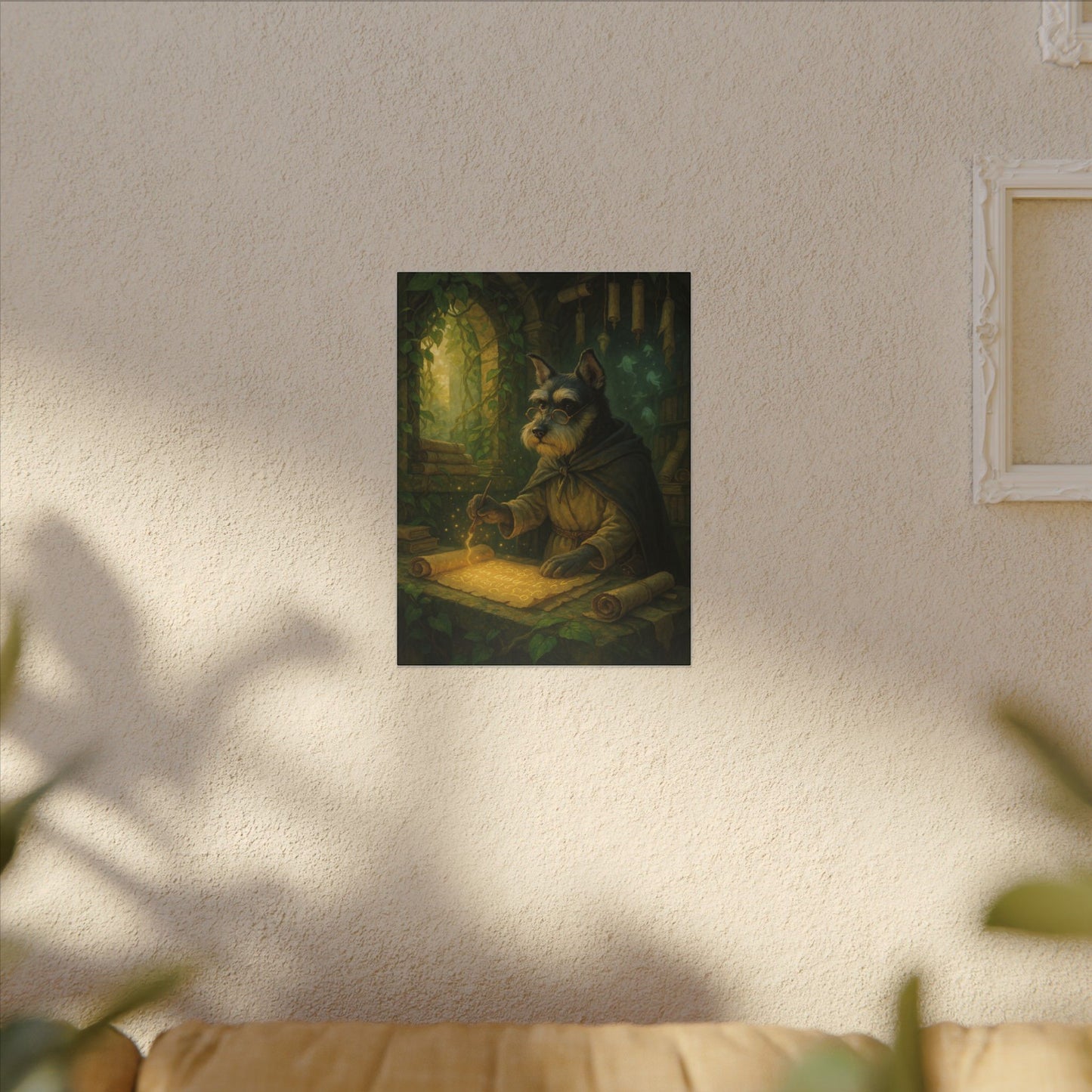 Canine Scholar's Mystical Scroll-Fantasy Dog Portraits - Fantasy Dog Portraits