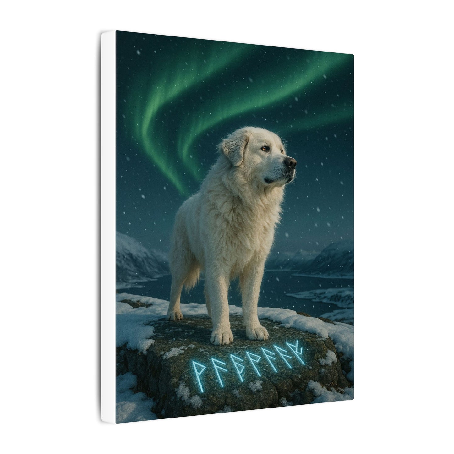 Guardian of the Aurora-Fantasy Dog Portraits - Fantasy Dog Portraits