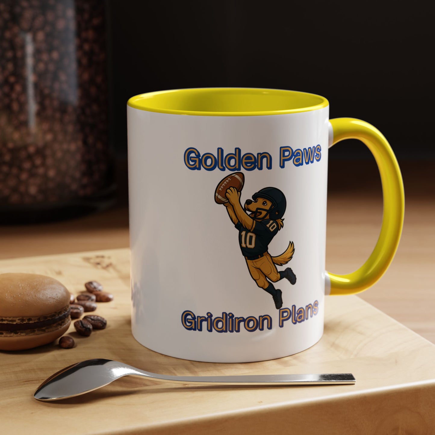 Golden Retriever Football Hero-Fantasy Dog Portraits