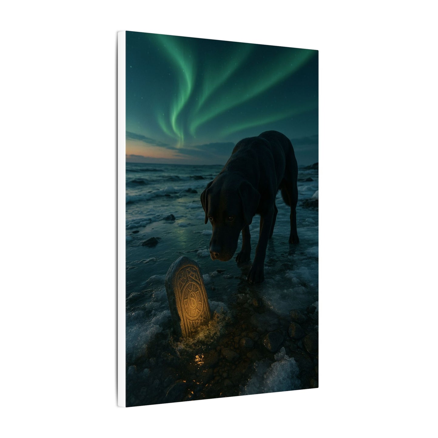 Whispers of the Northern Lights-Fantasy Dog Portraits - Fantasy Dog Portraits