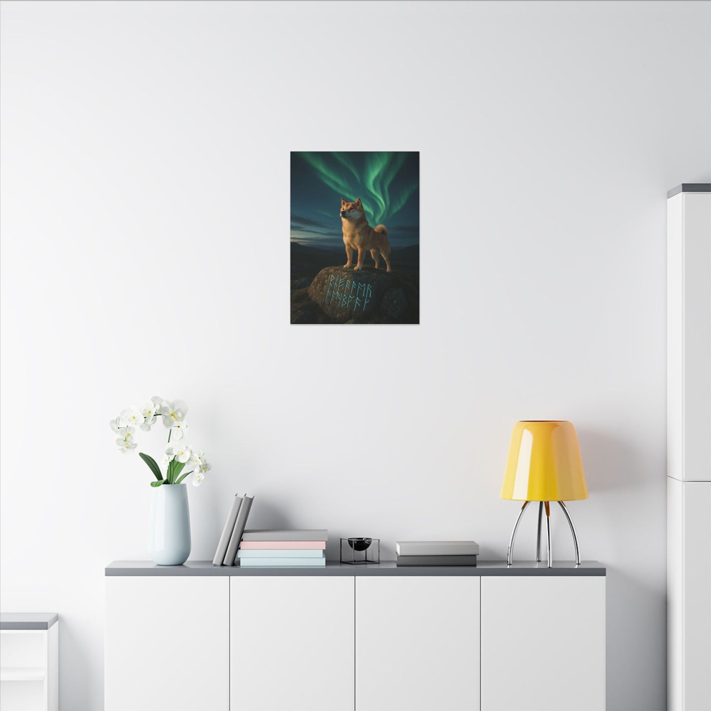 Guardian of the Northern Lights-Fantasy Dog Portraits - Fantasy Dog Portraits