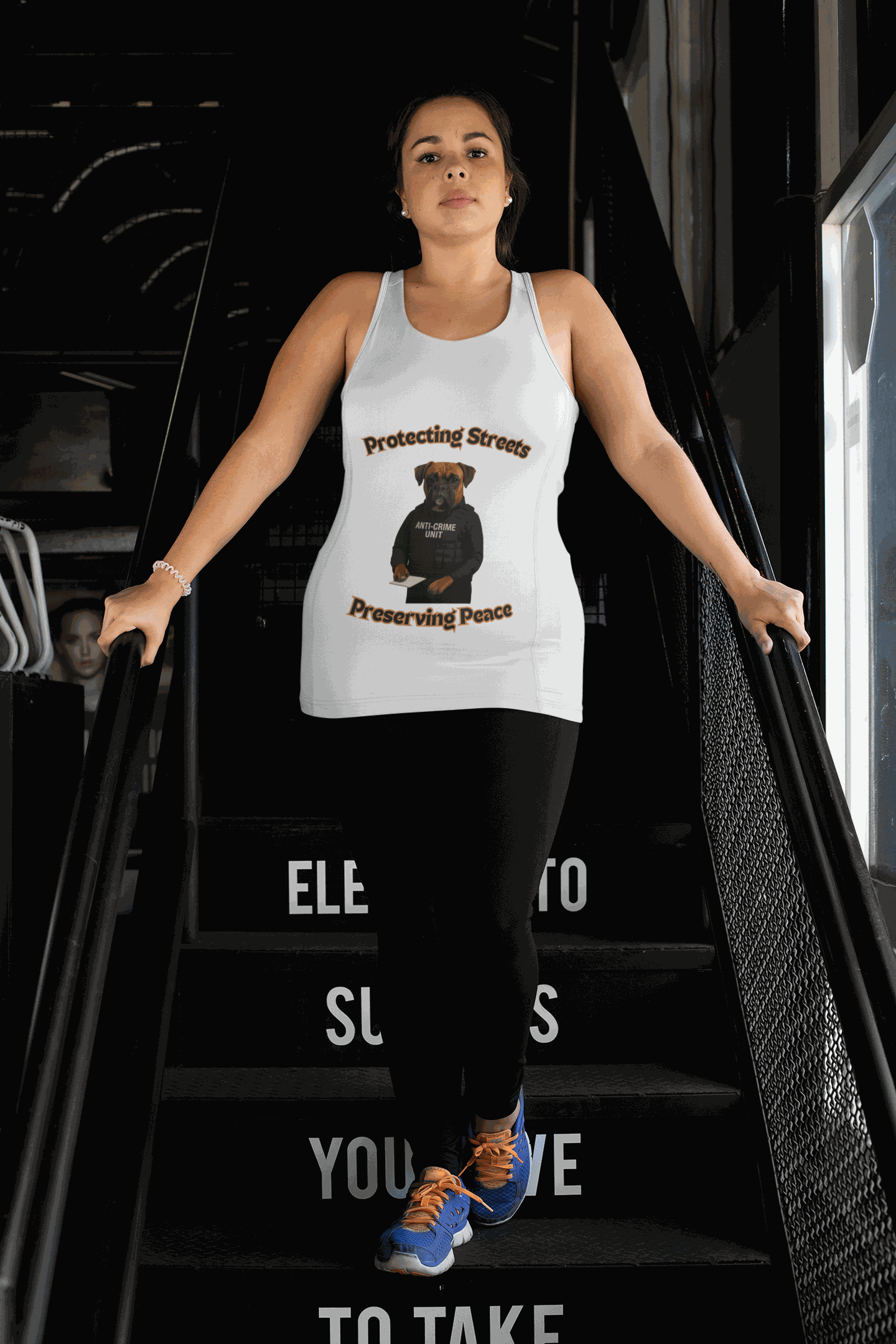 Protecting Streets Unisex Jersey Tank Top, Graphic Tee for Dog Lovers, Perfect for Casual Wear, Gift for Friends, Summer Outing - Fantasy Dog Portraits
