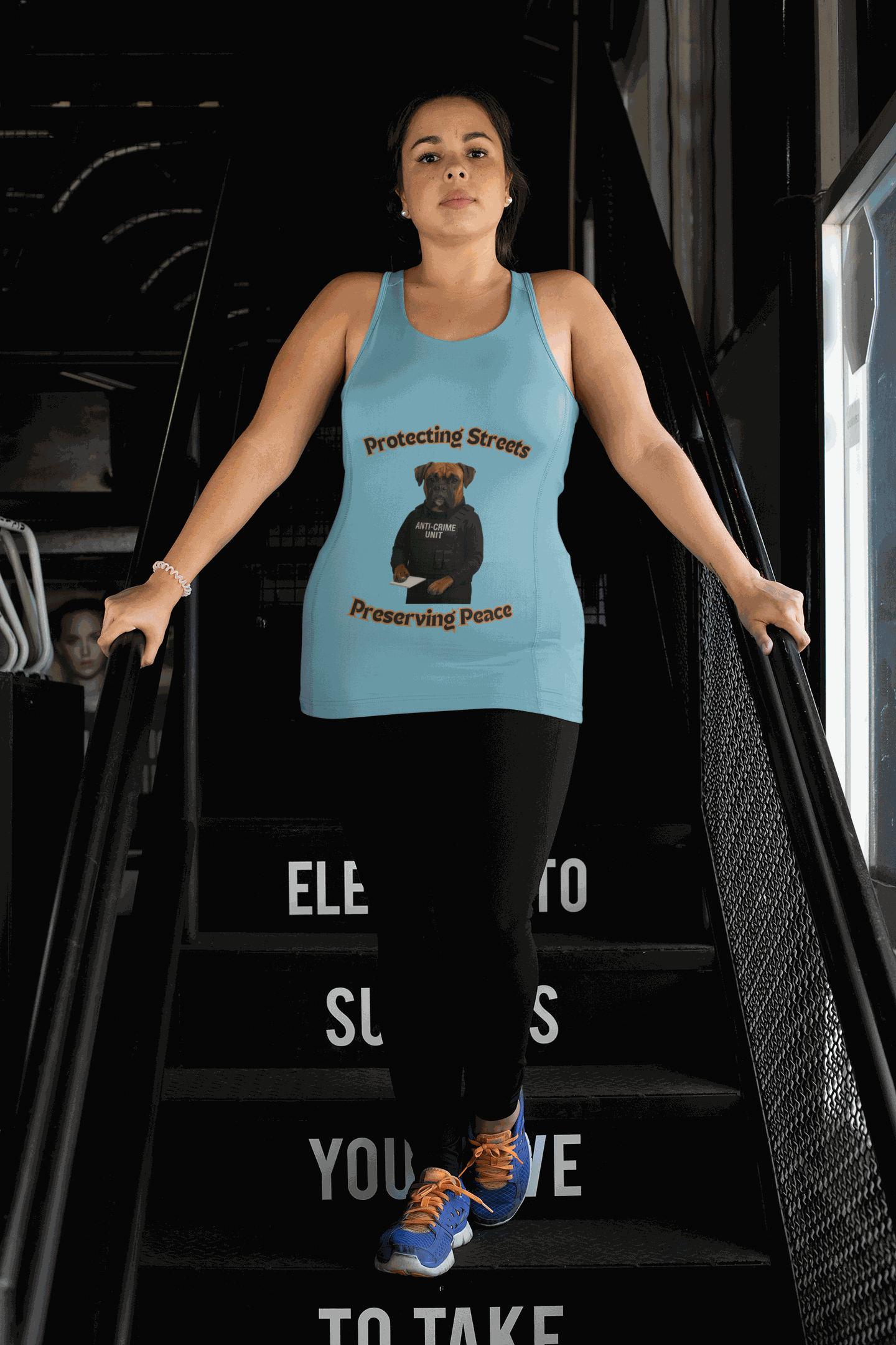 Protecting Streets Unisex Jersey Tank Top, Graphic Tee for Dog Lovers, Perfect for Casual Wear, Gift for Friends, Summer Outing - Fantasy Dog Portraits