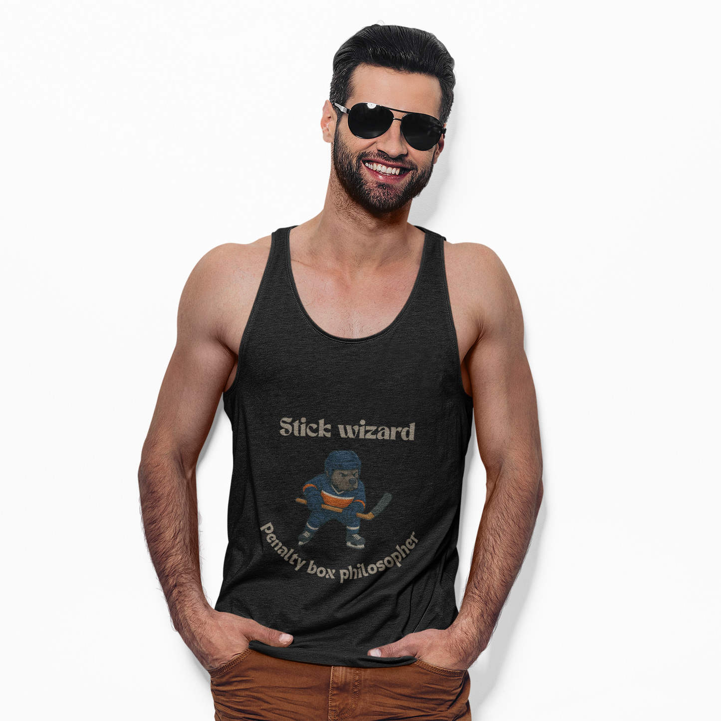 Playful Stick Wizard Jersey Tank – Perfect for Athletes, Casual Wear, Street Style, Gifts for Sports Lovers, Summer Fun! - Fantasy Dog Portraits