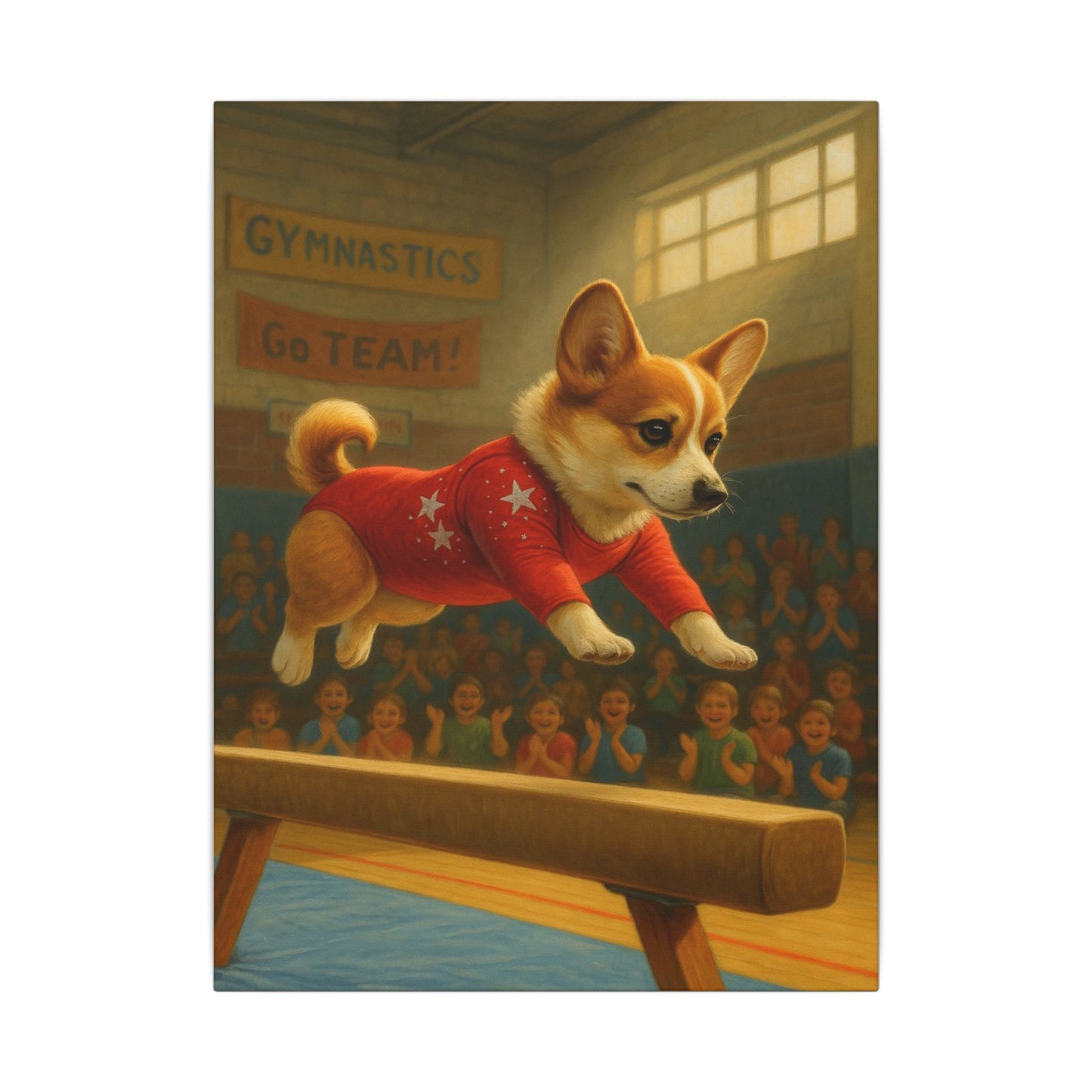 Corgi Gymnastics-Fantasy Dog Portraits - Fantasy Dog Portraits