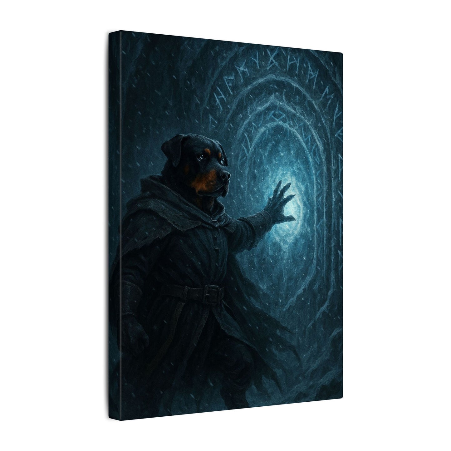 Threshold of Frost-Fantasy Dog Portraits - Fantasy Dog Portraits