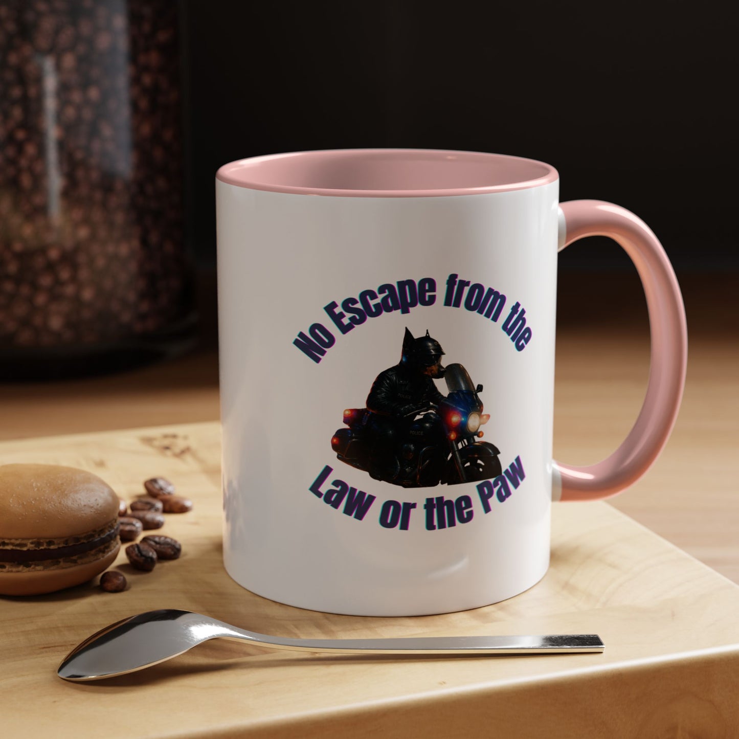 motorcycle cop Mug-Fantasy Dog Portraits - Fantasy Dog Portraits