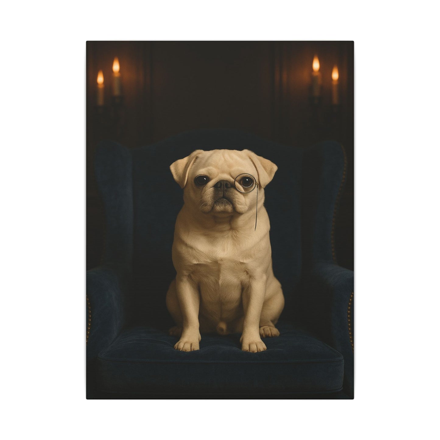 Sophisticated Pug-Fantasy Dog Portraits - Fantasy Dog Portraits