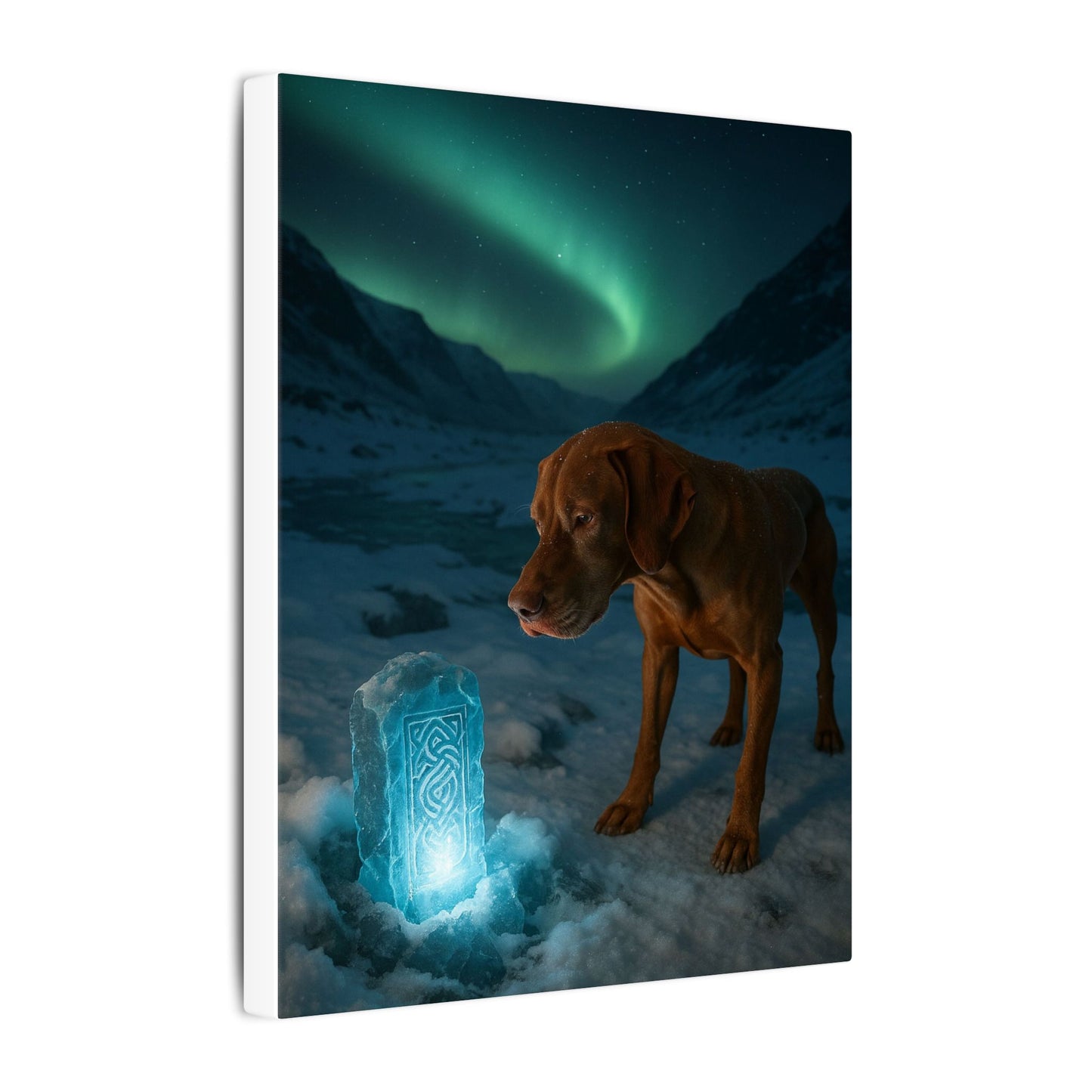 Guardian of the Arctic Monolith-Fantasy Dog Portraits - Fantasy Dog Portraits